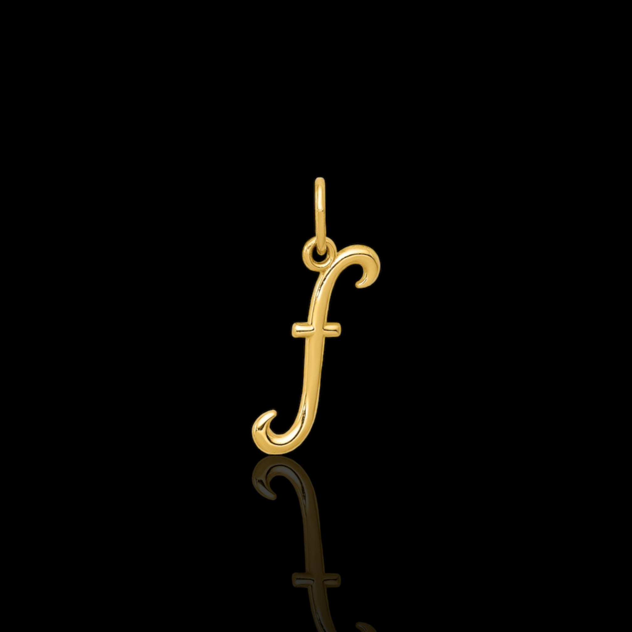 Plain Yellow Gold Initial