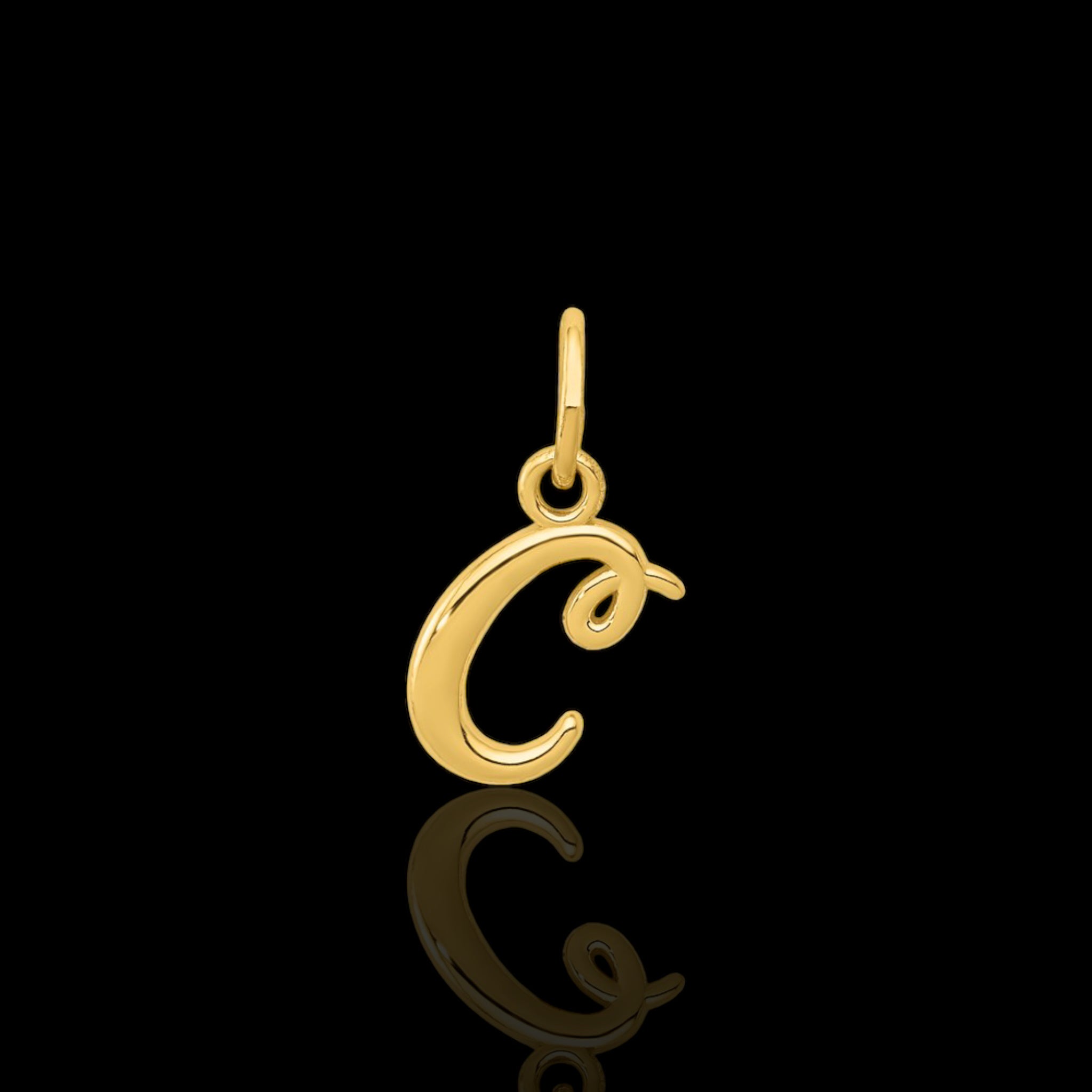 Plain Yellow Gold Initial