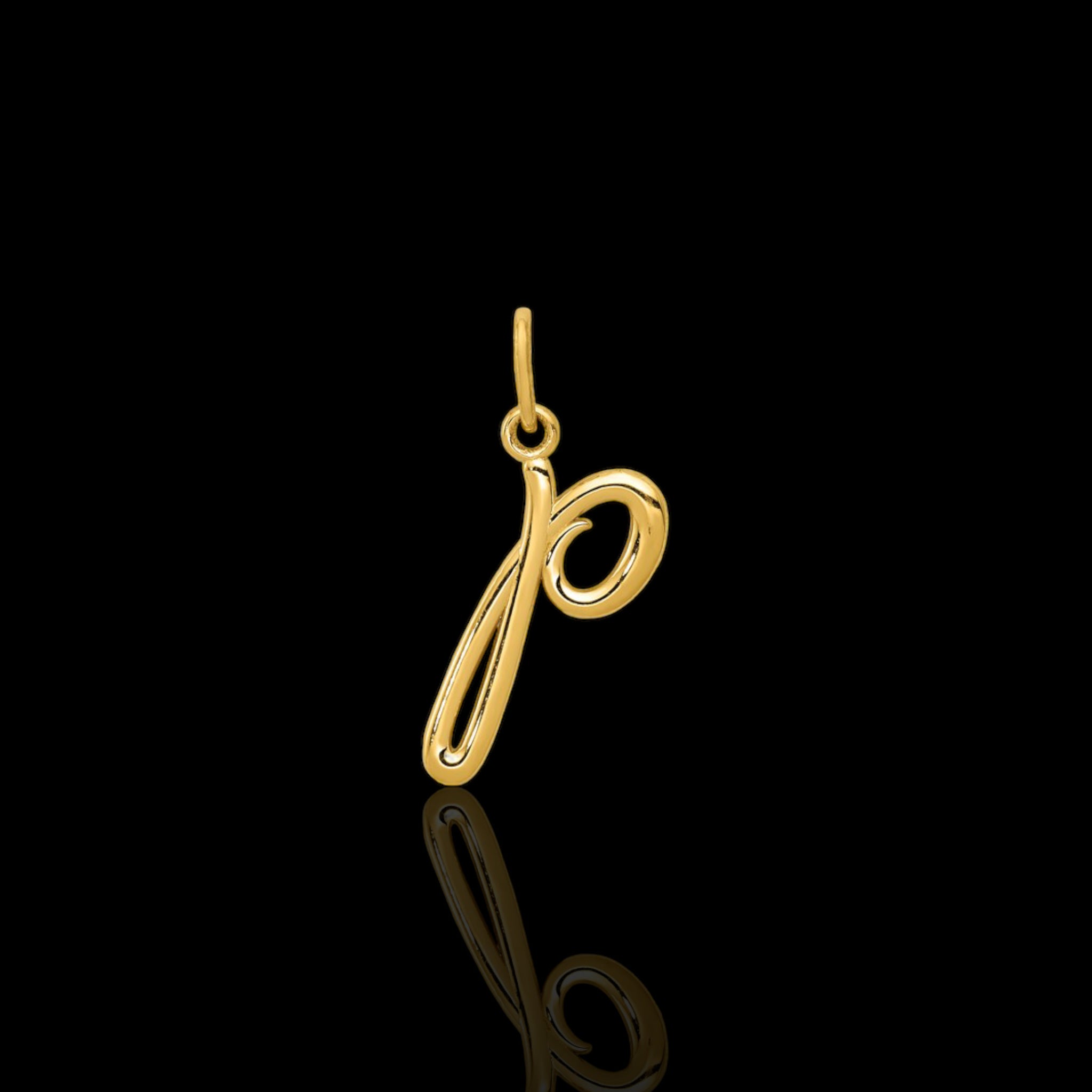 Plain Yellow Gold Initial