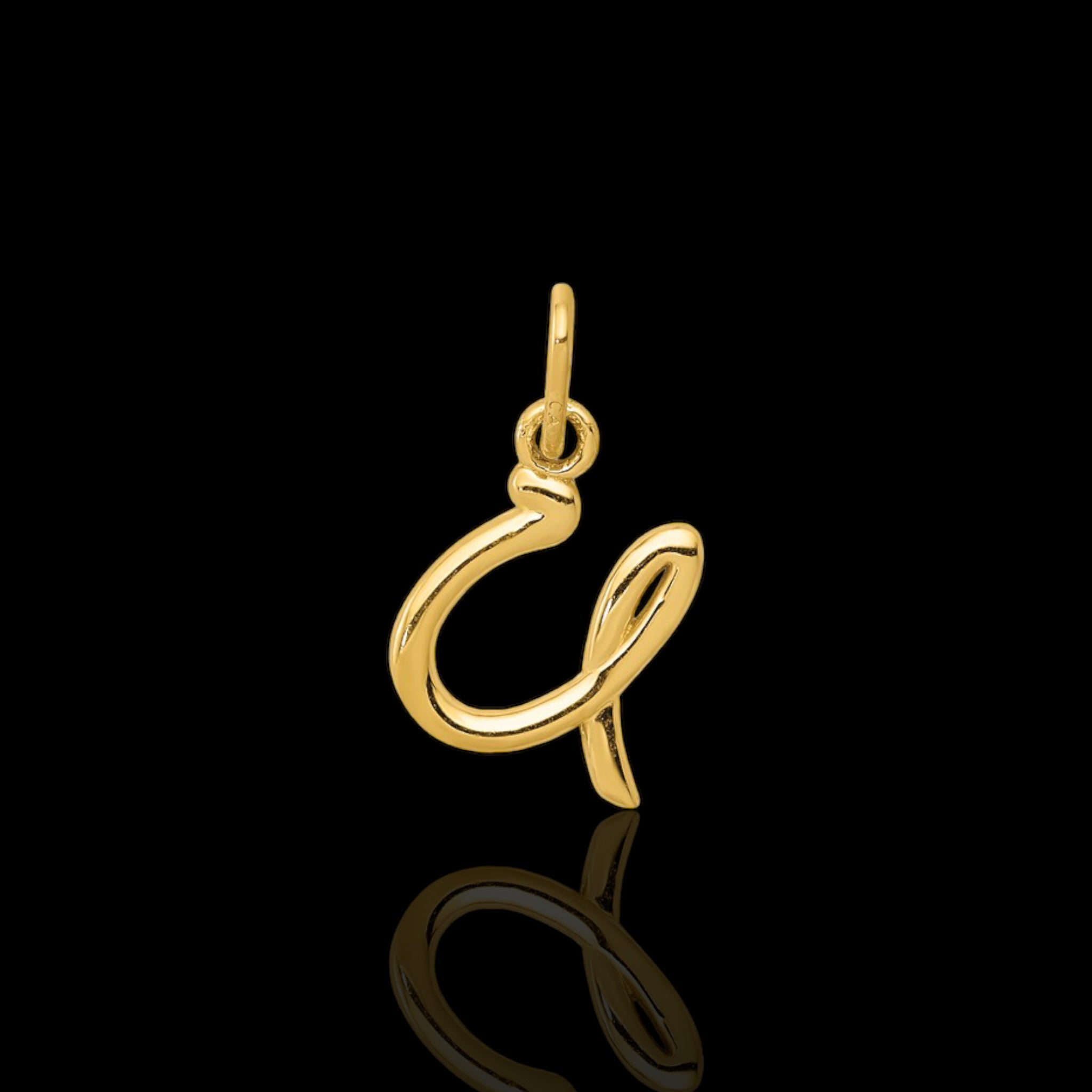 Plain Yellow Gold Initial