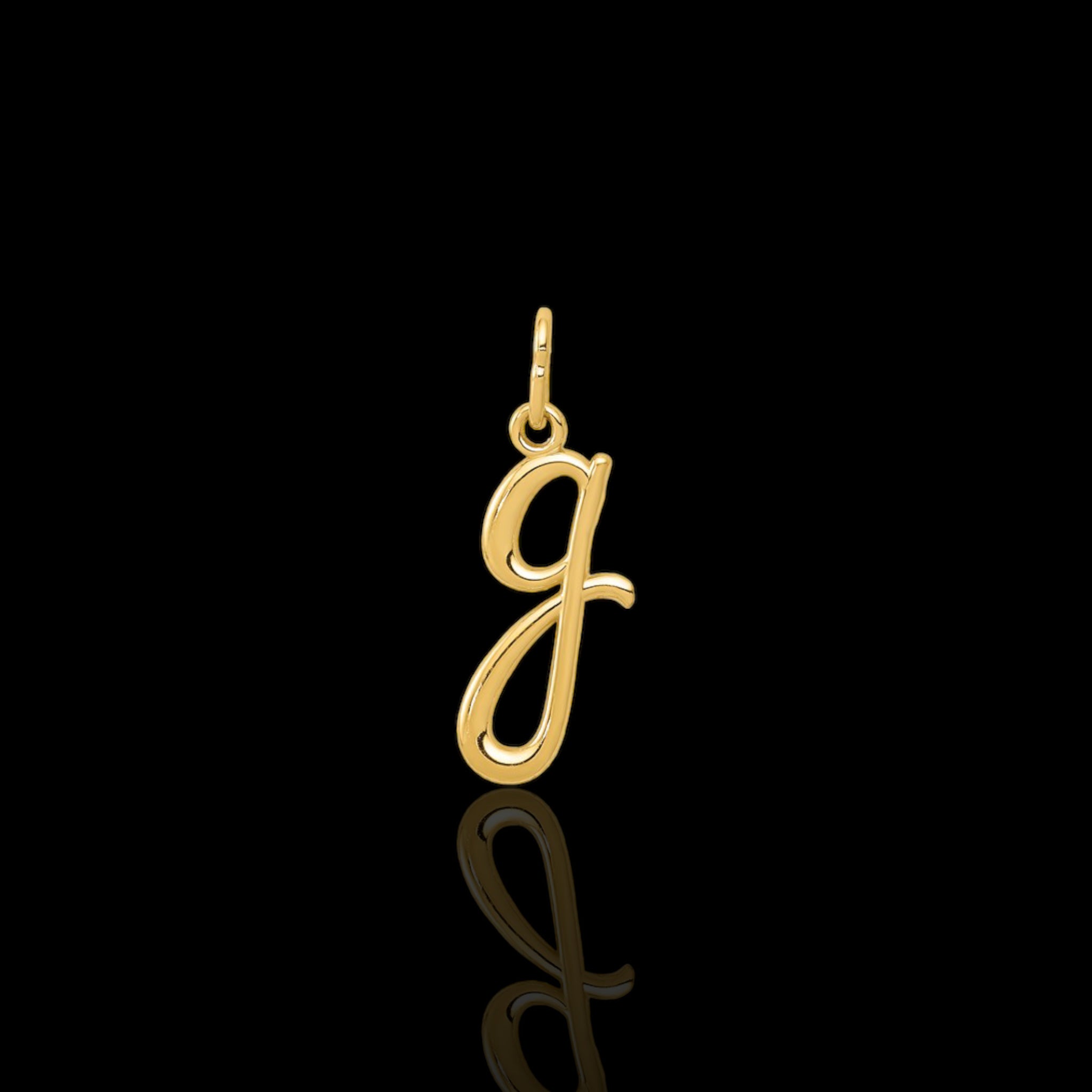 Plain Yellow Gold Initial
