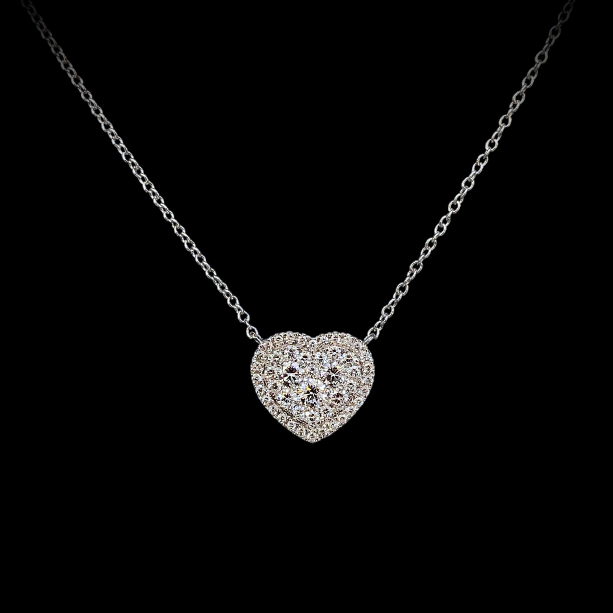 Heart Shape Diamond Pendant