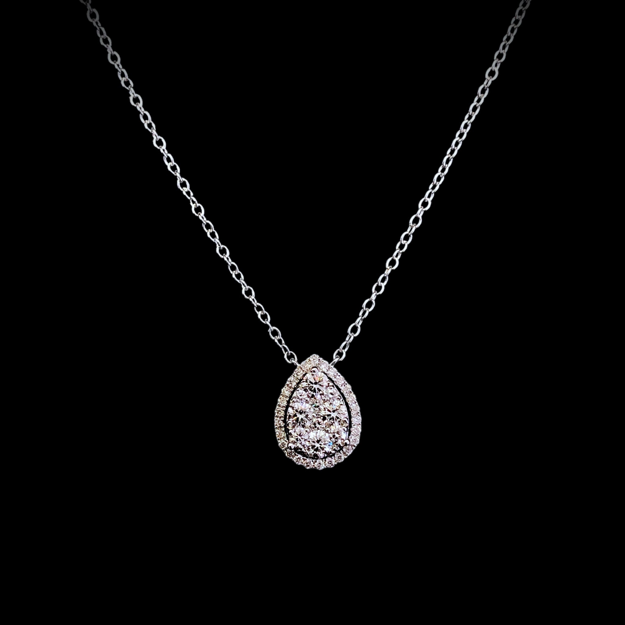 Pear Shape Diamond Pendant