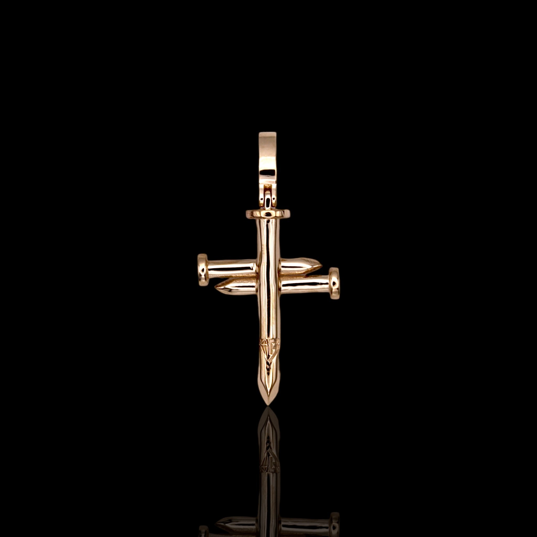 Mini Plain Triple Nail Cross