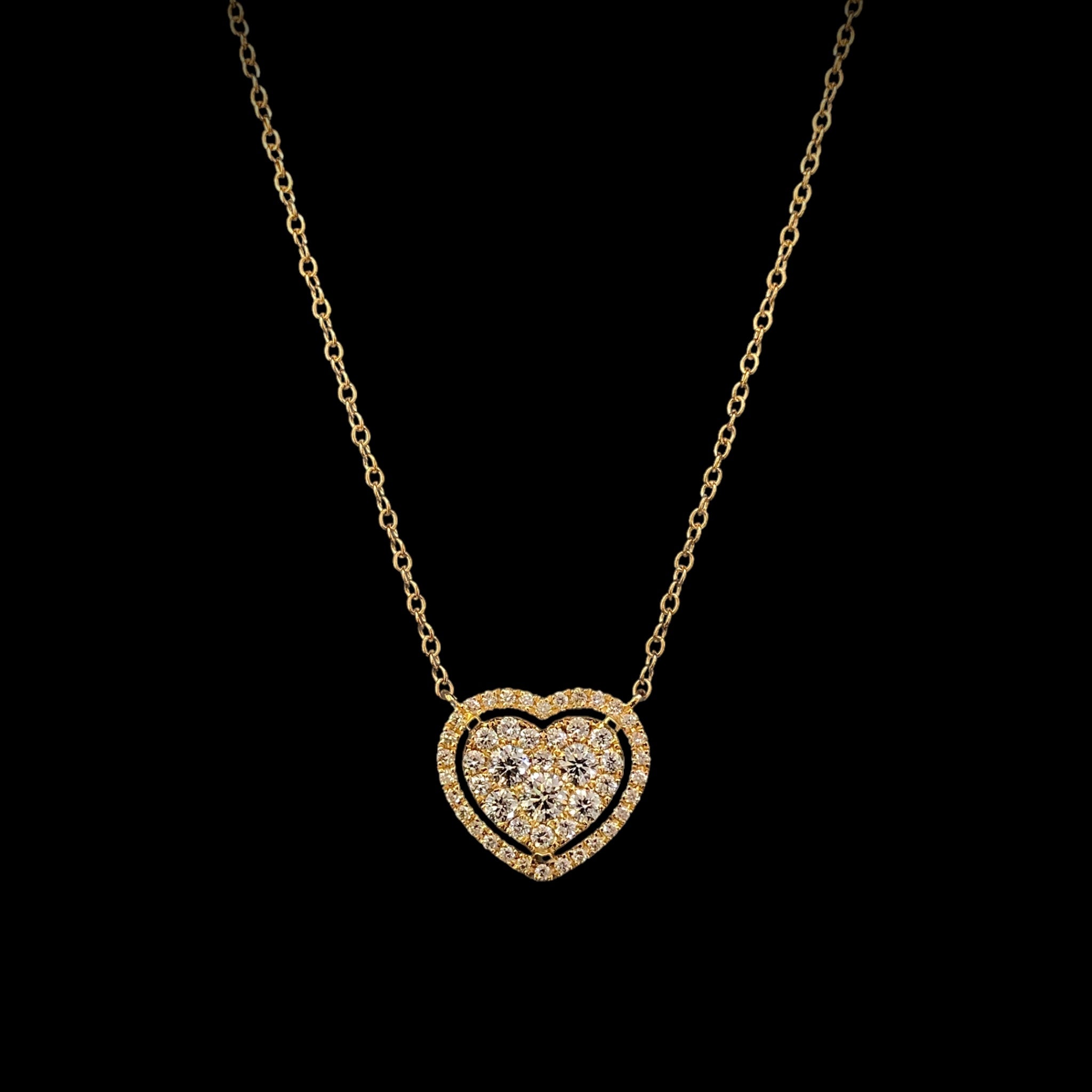 Heart Shape Diamond Pendant