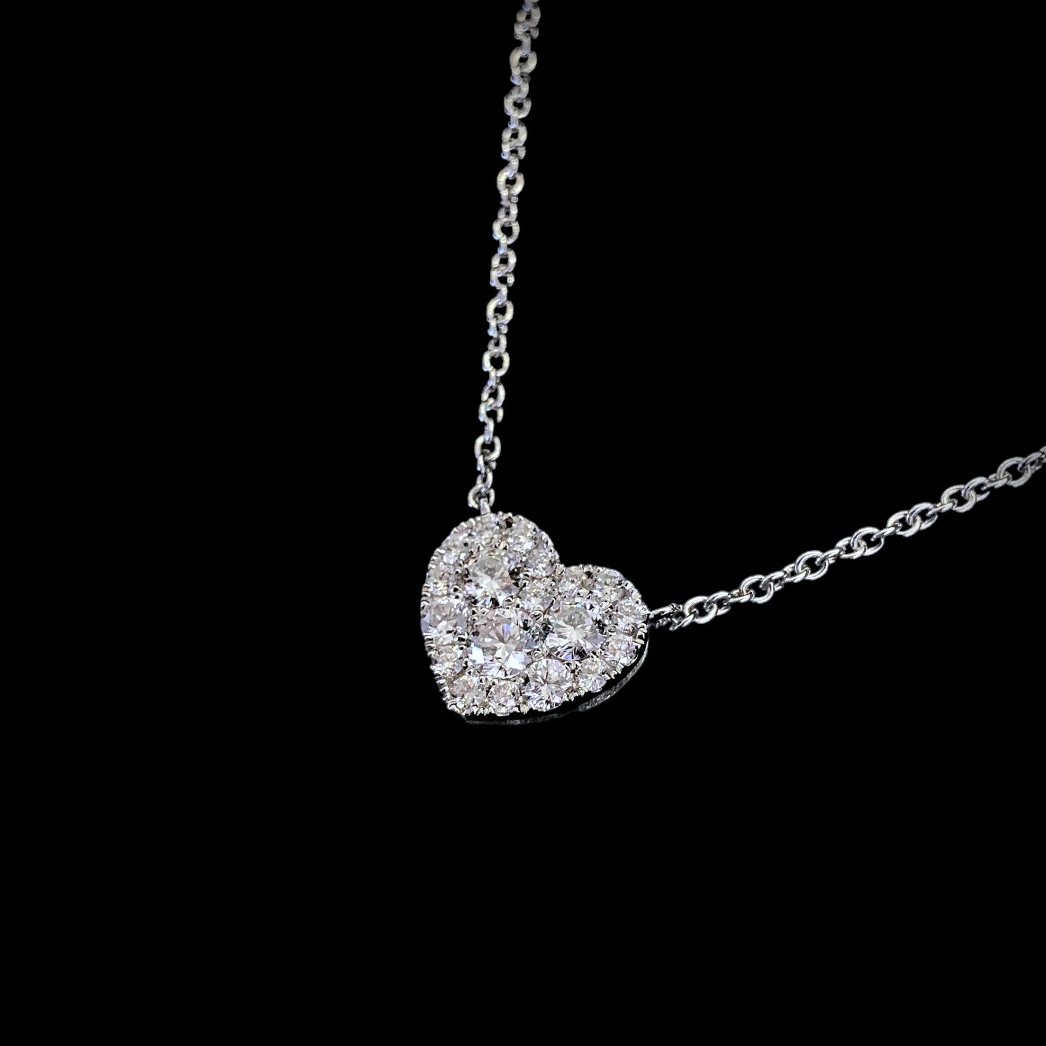 Mini Heart Shape Diamond Pendant