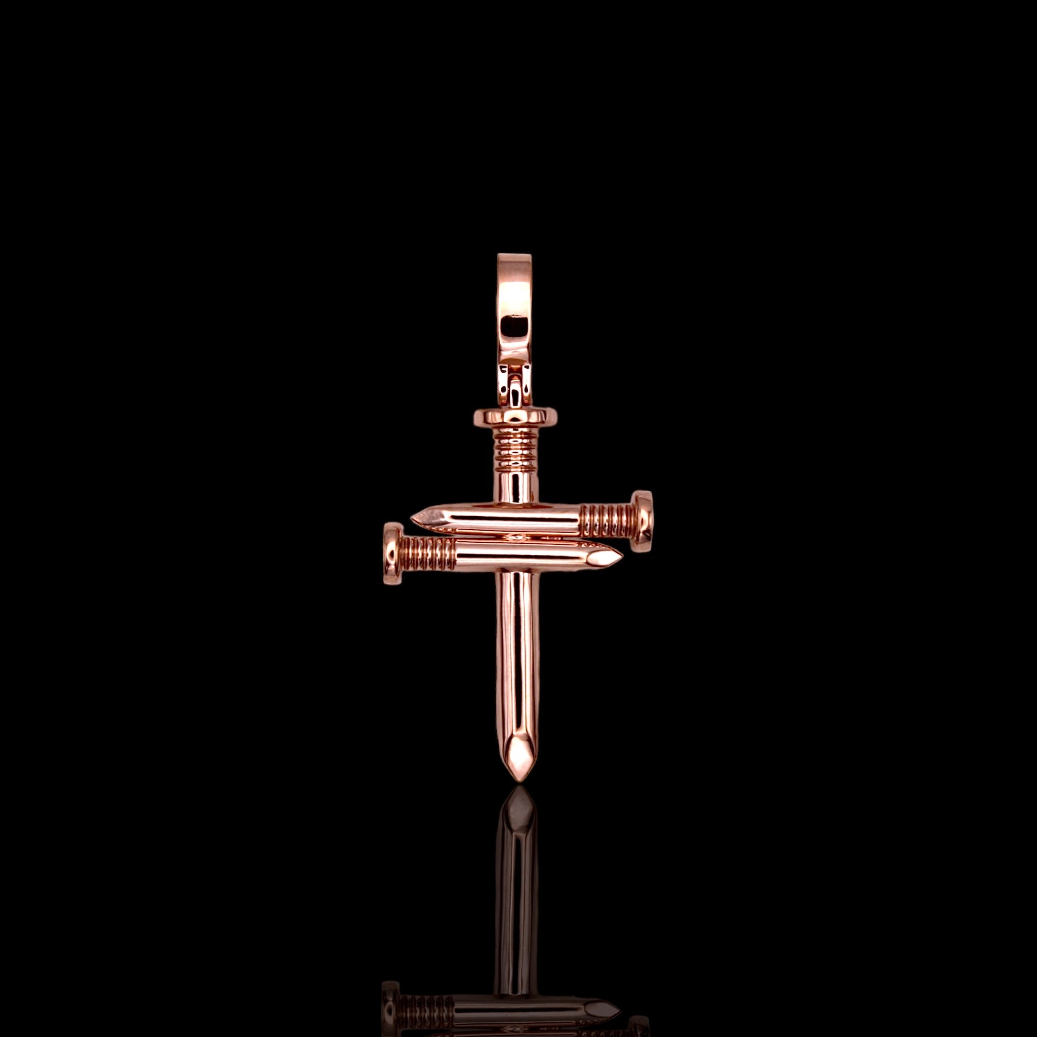 Mini Plain Triple Nail Cross