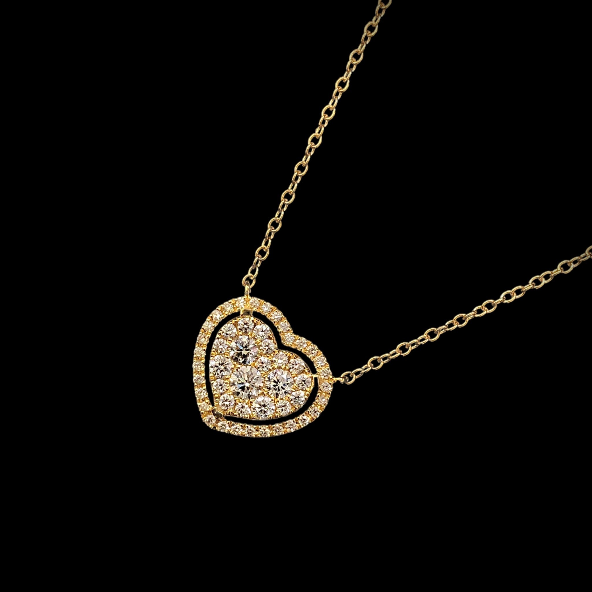 Heart Shape Diamond Pendant