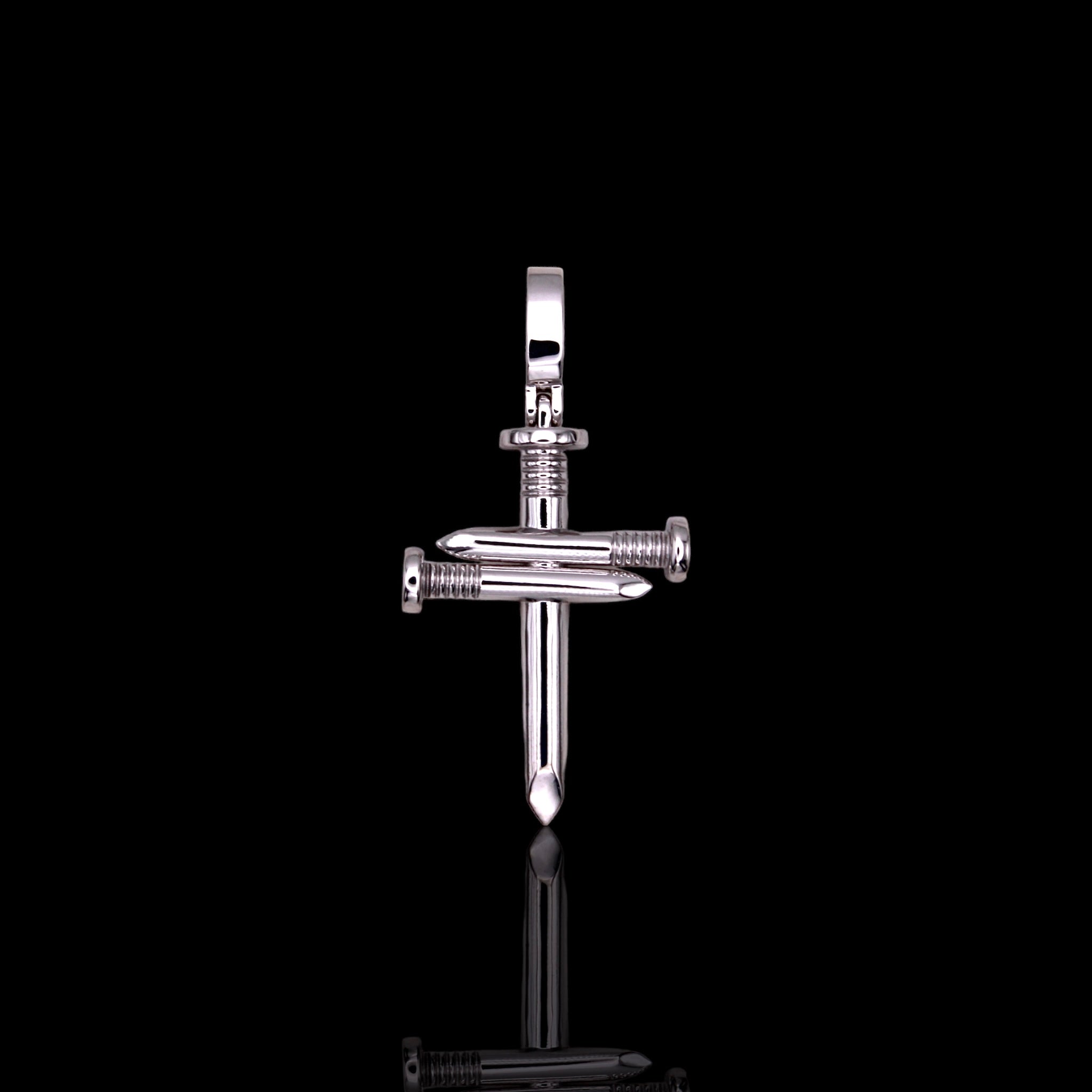 Mini Plain Triple Nail Cross