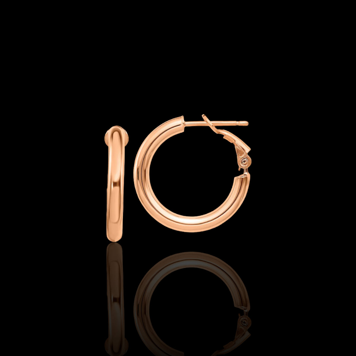 22mm Polished Hoop Earrings