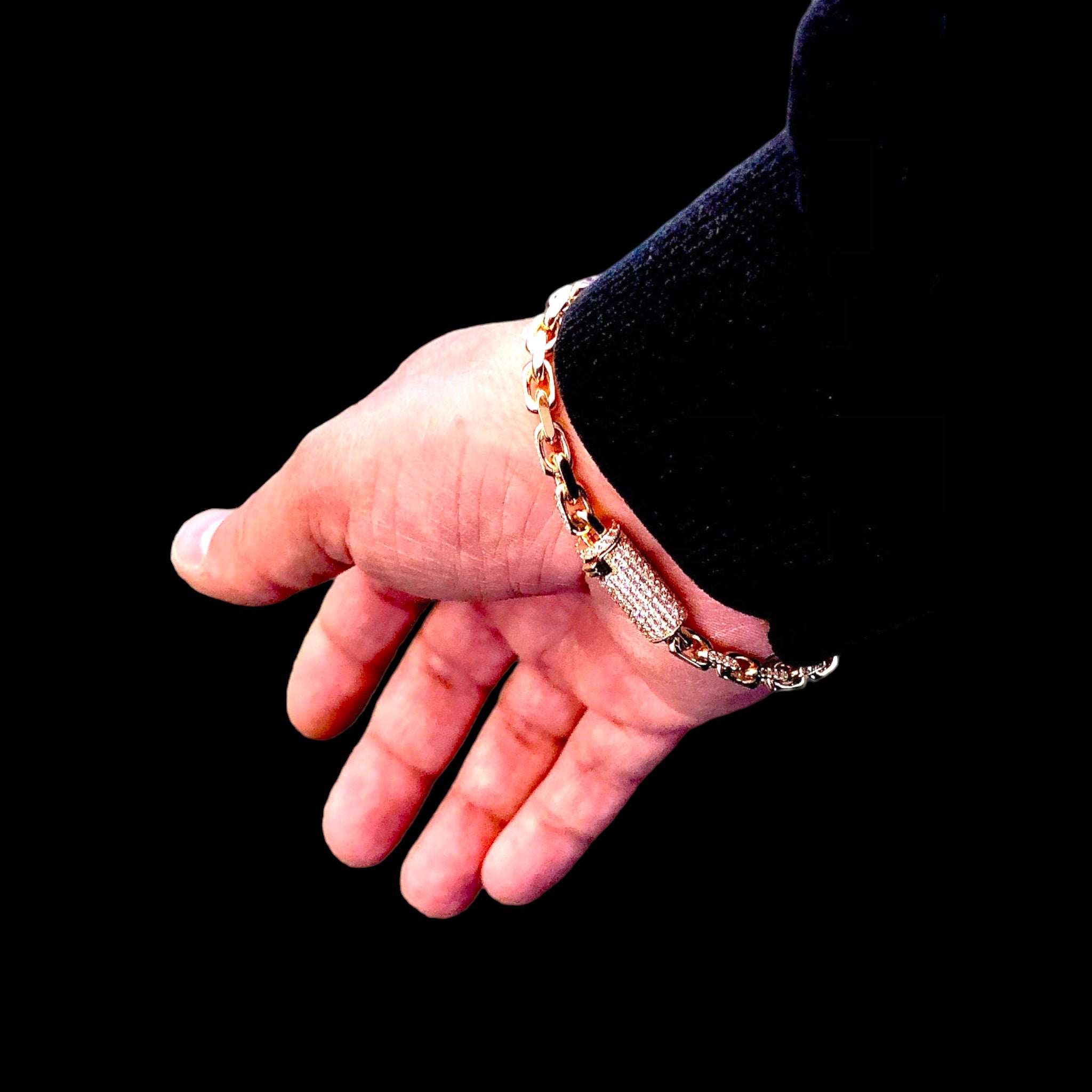 Half-Way Mens Diamond Bracelet