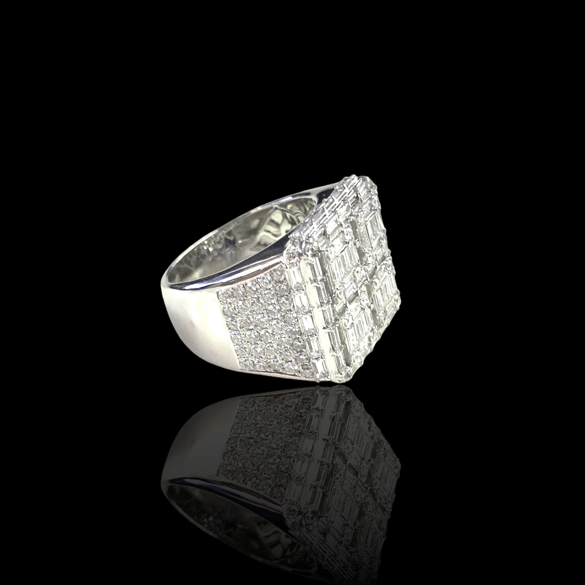 Mens Baguette Ring