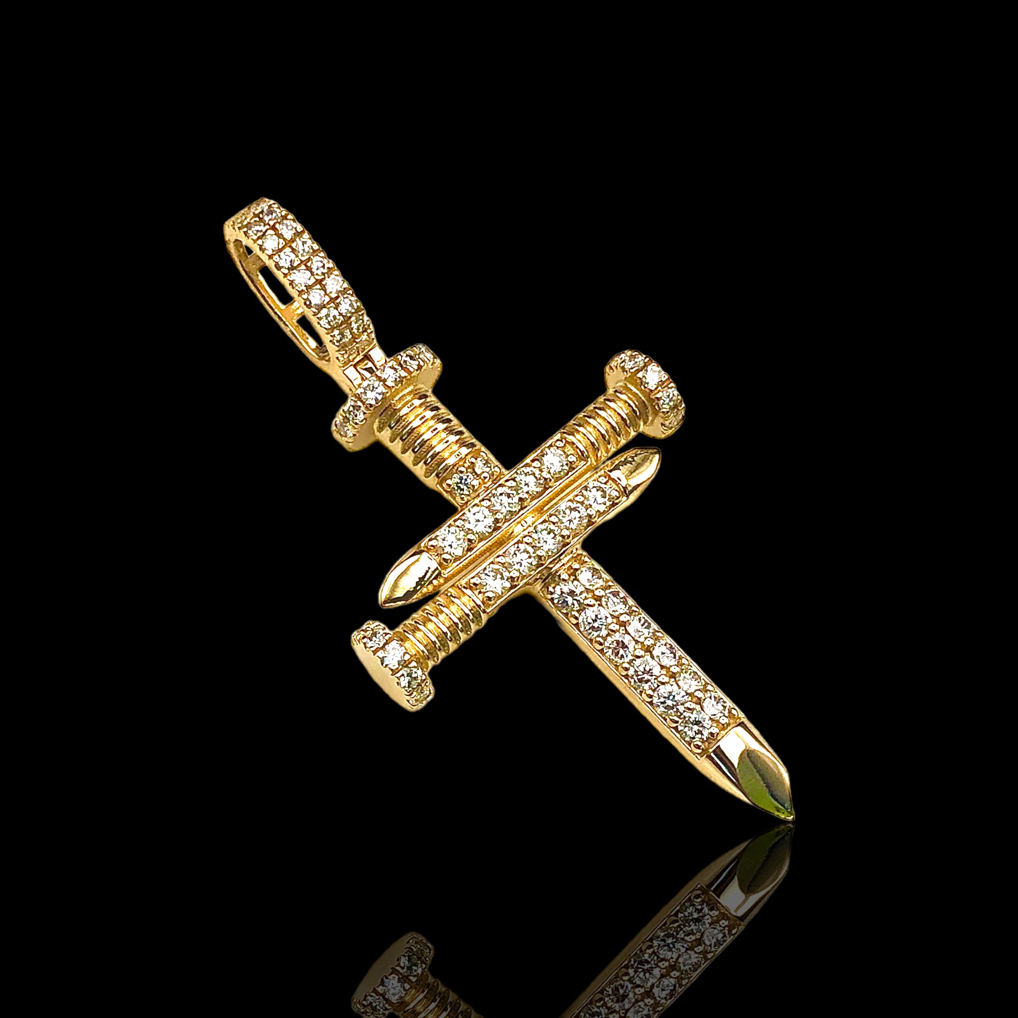 Triple Nail Diamond Cross