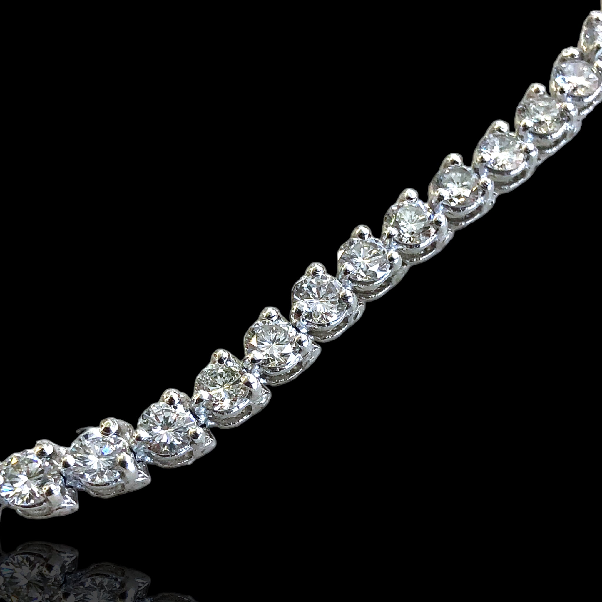 Ladies Platinum Tennis Bracelet