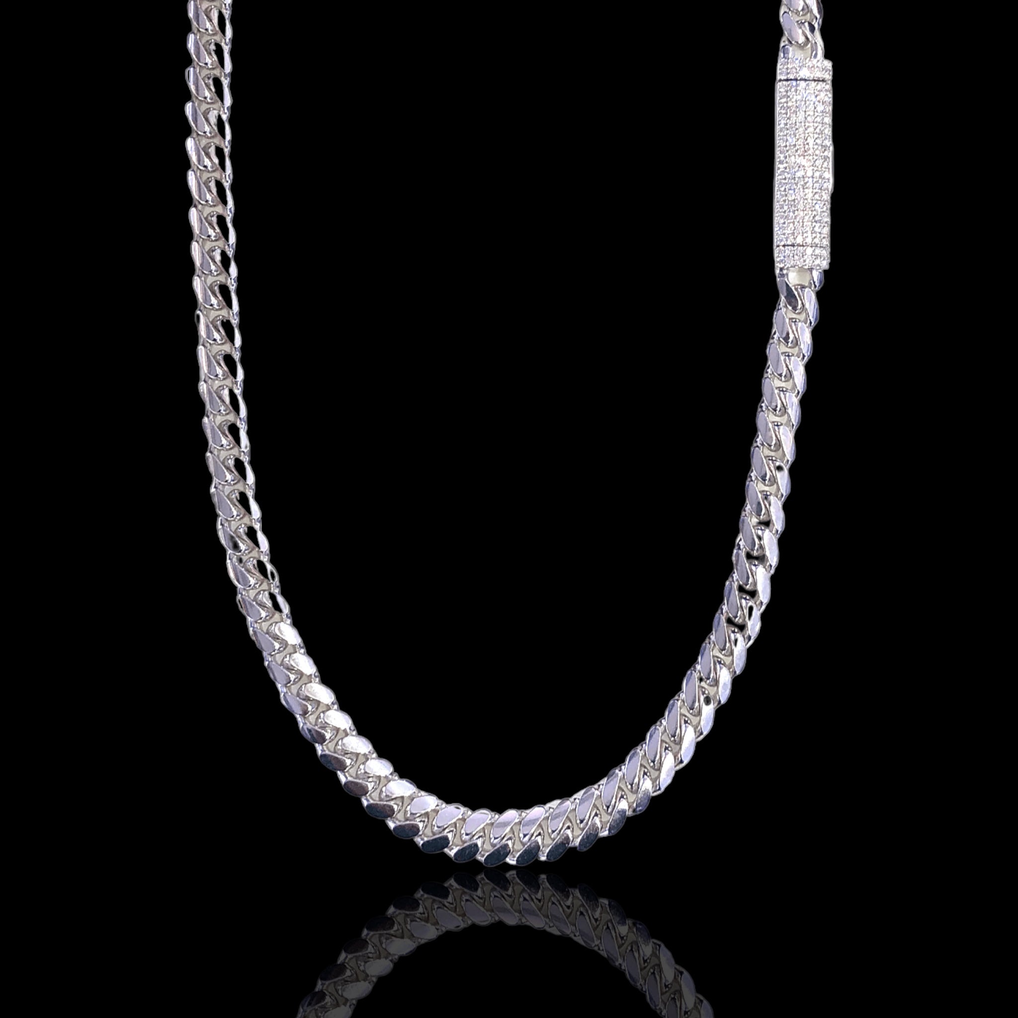 Miami Cuban Diamond Lock Chain