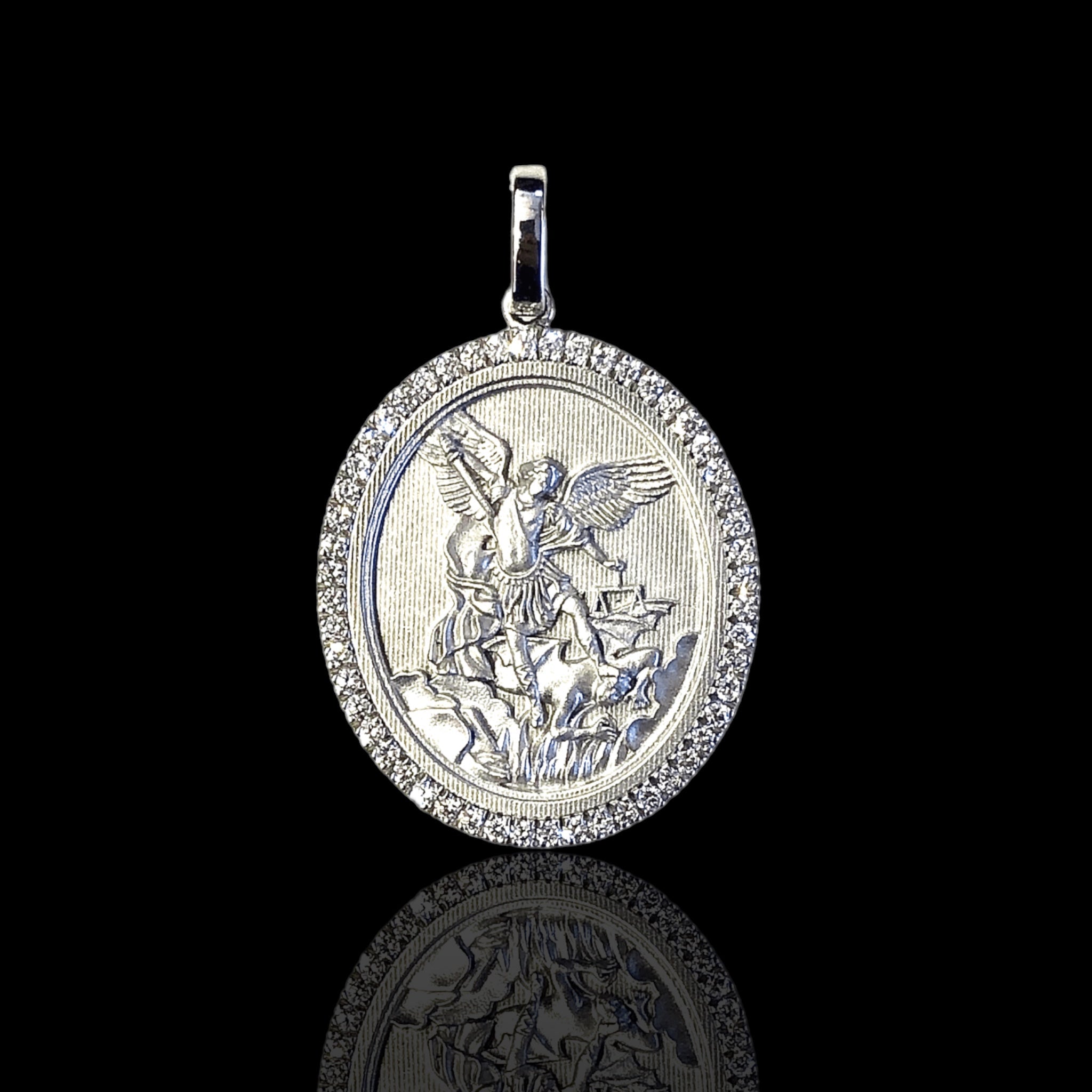 Saint Micheal Diamond Pendant