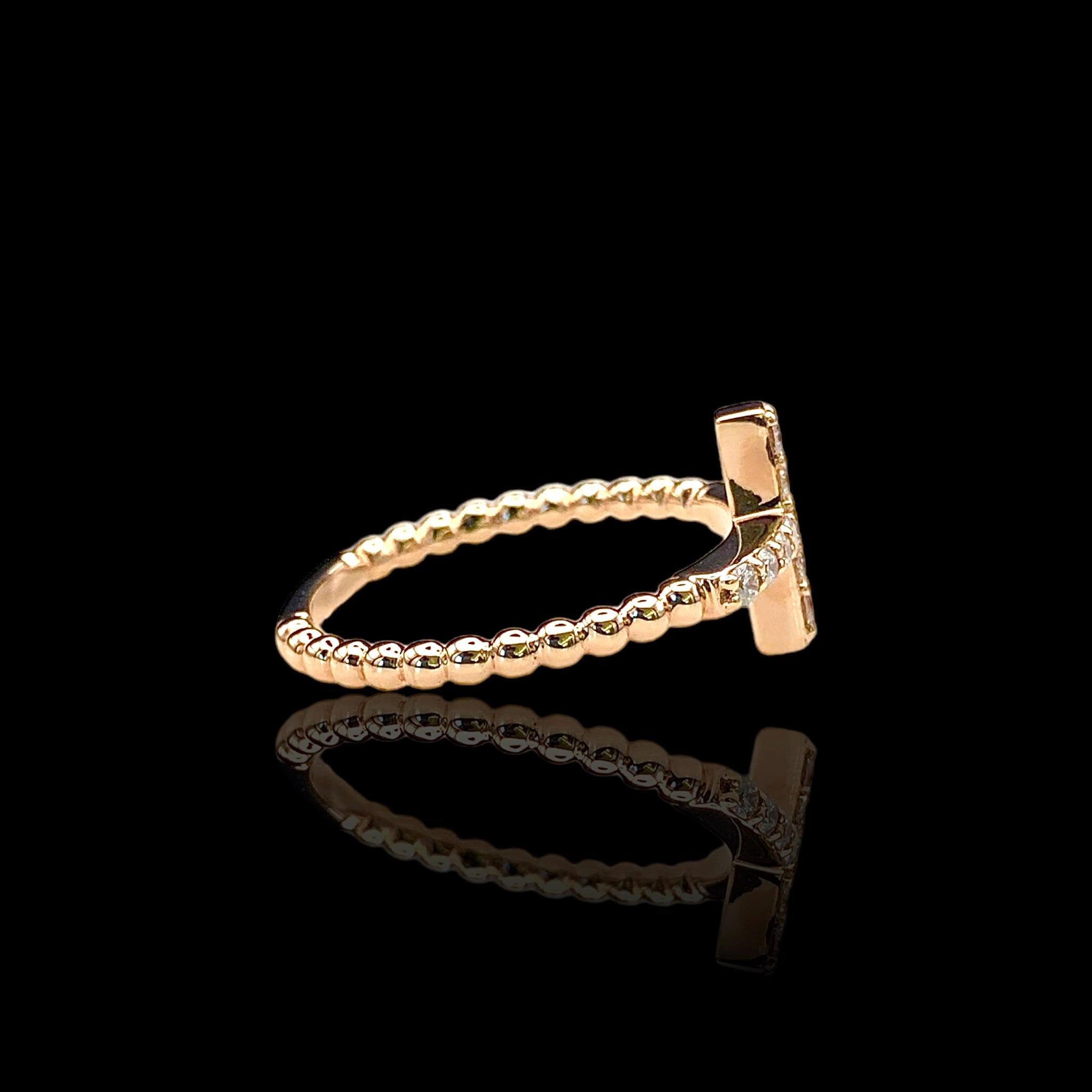 Cross Diamond Ring