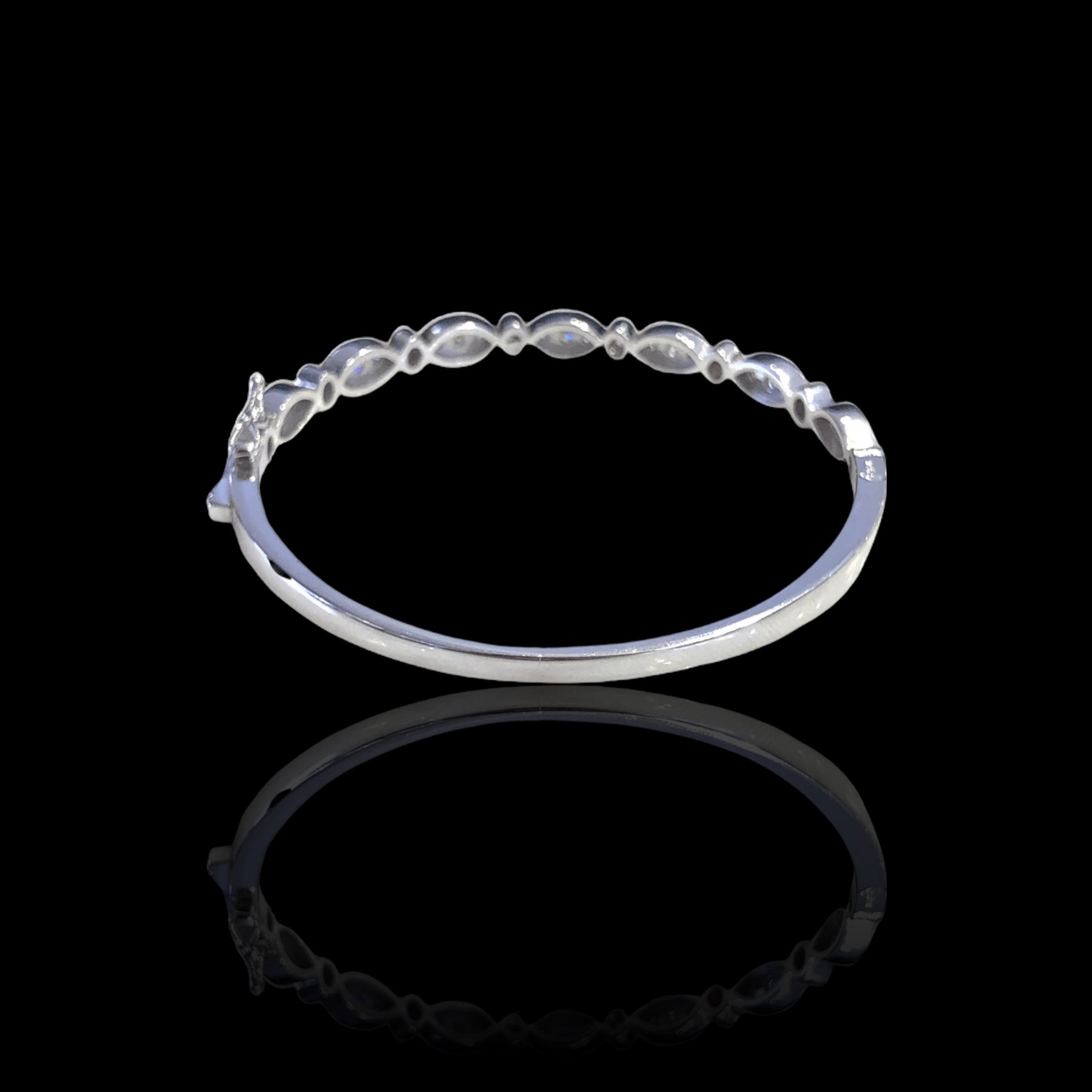 Marquise Shape Diamond Bangle