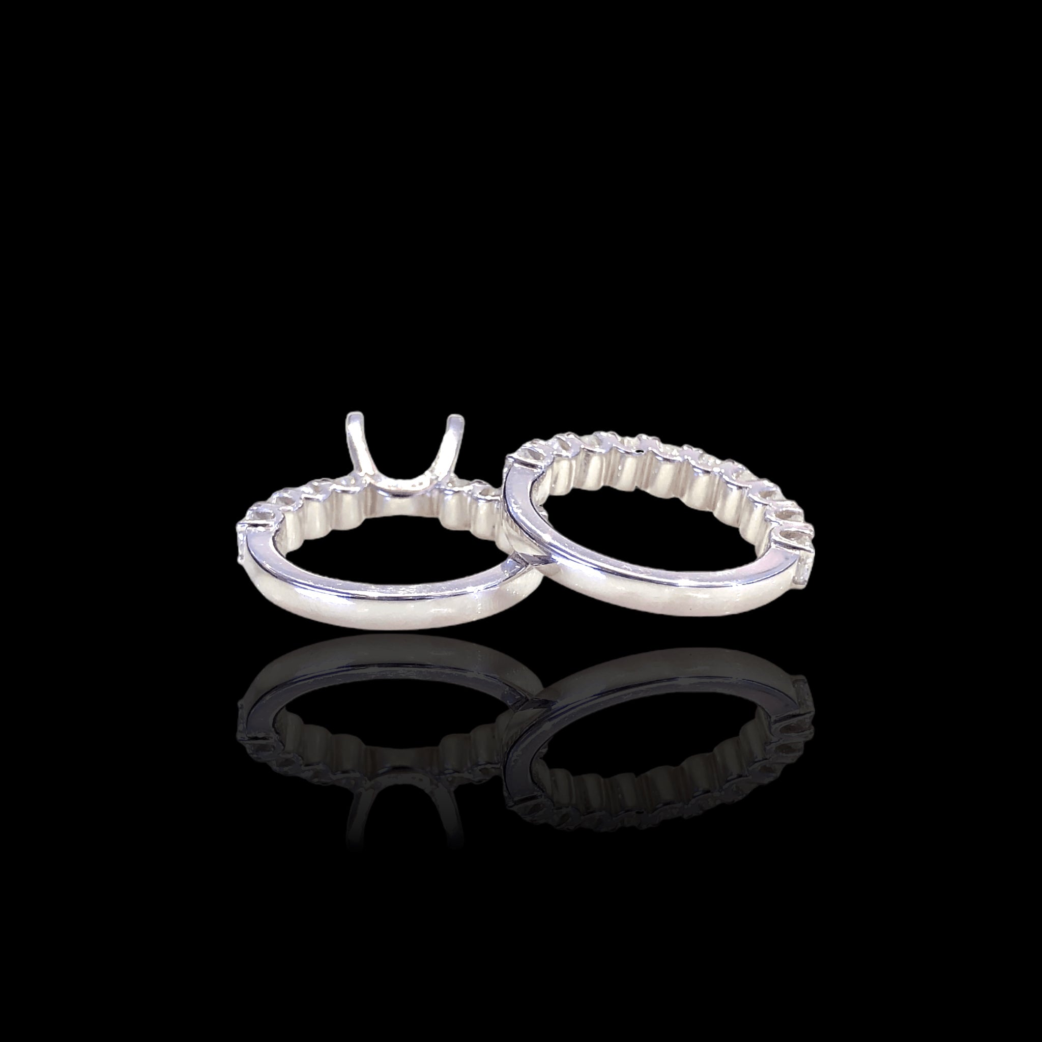 Round Thick Diamond Setting Set