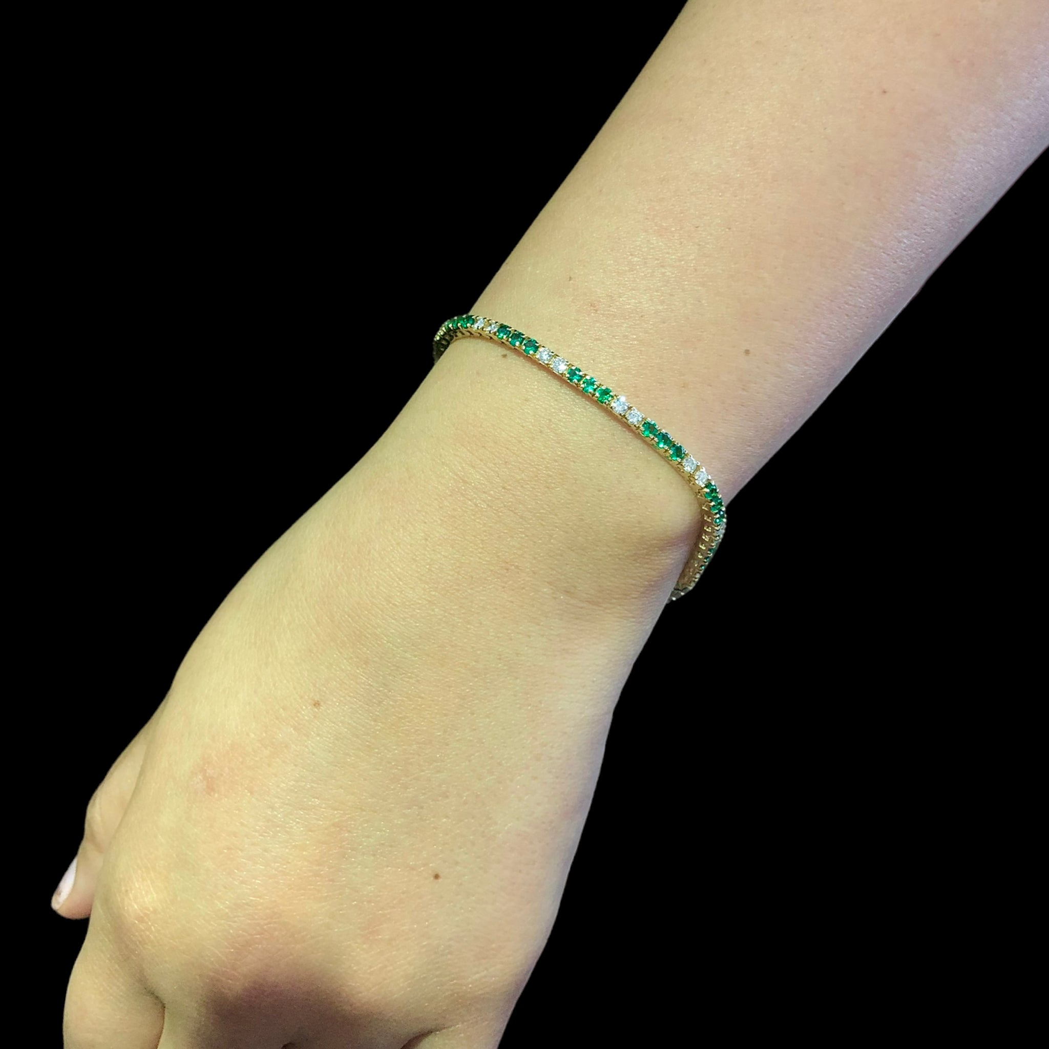 Emerald & Diamond Tennis