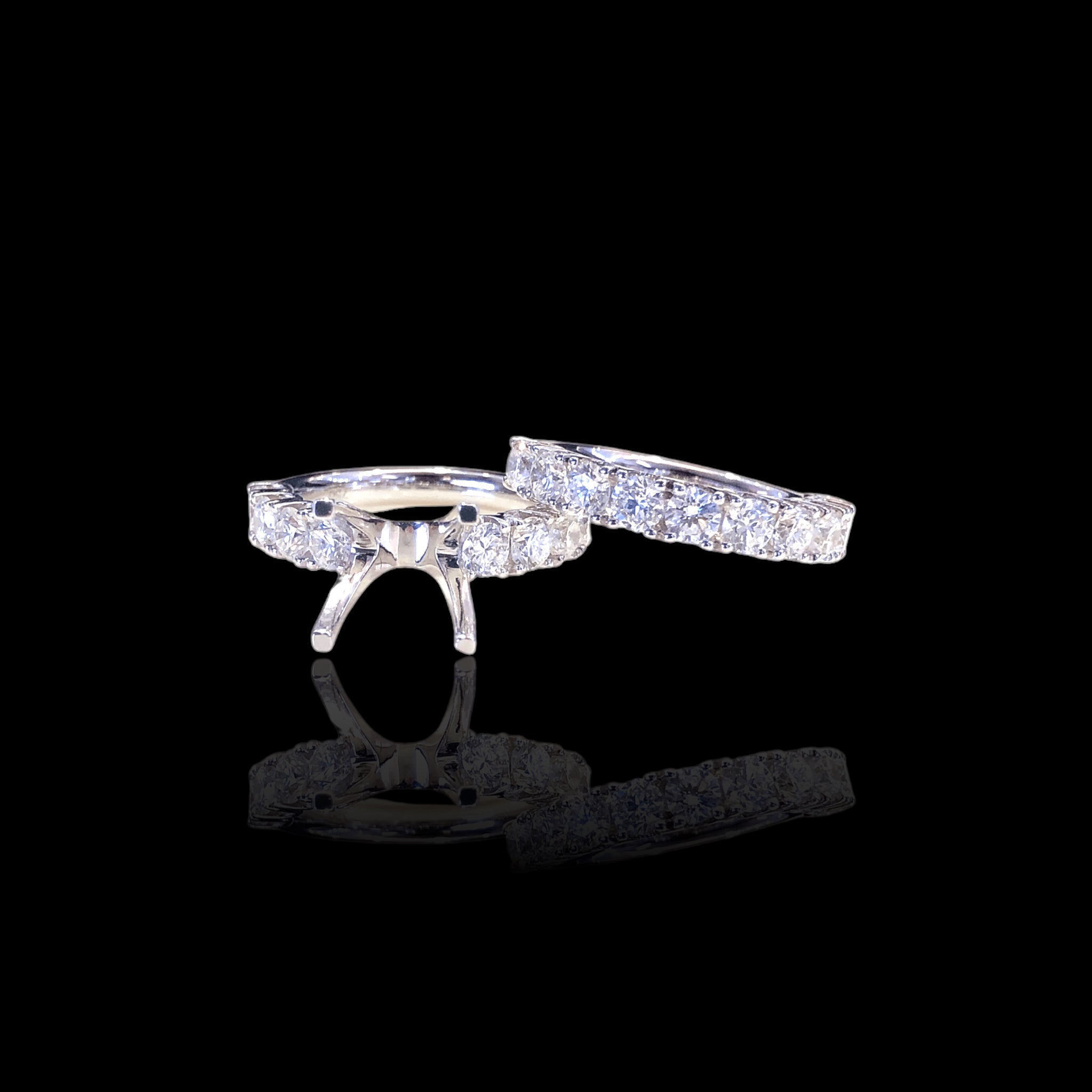 Round Thick Diamond Setting Set