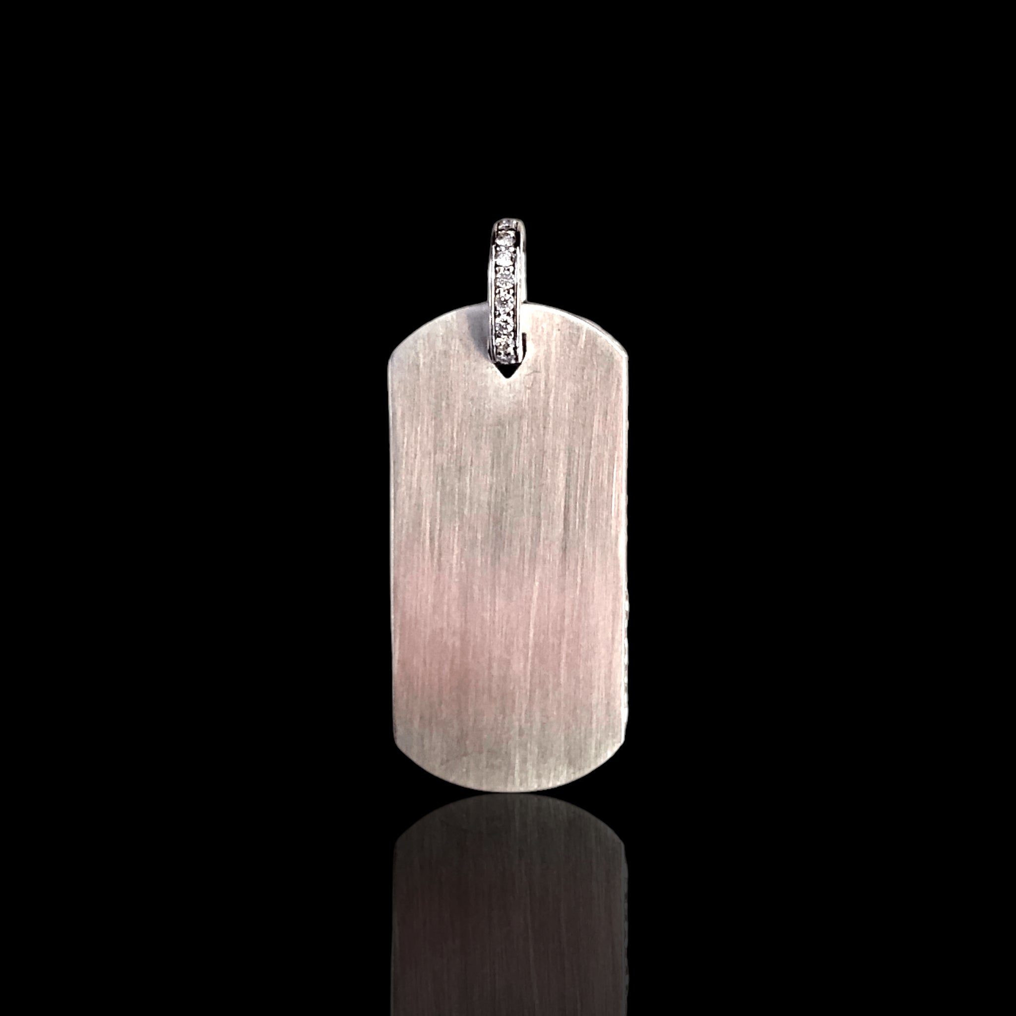 Matte Diamond Dog Tag
