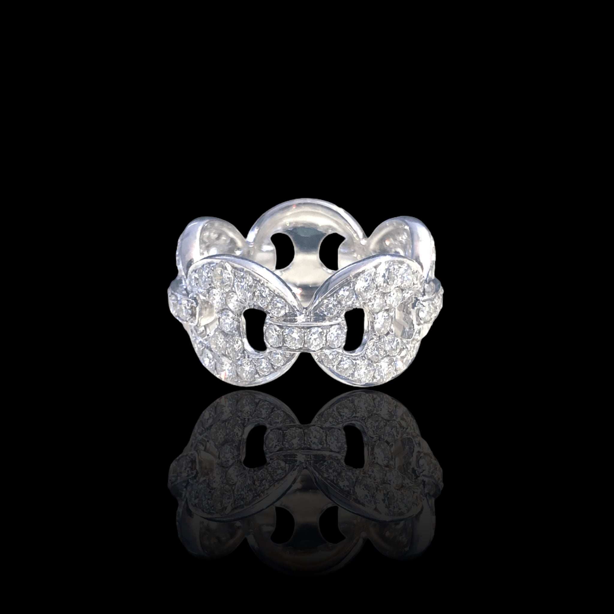 Mens Diamond Puff Ring