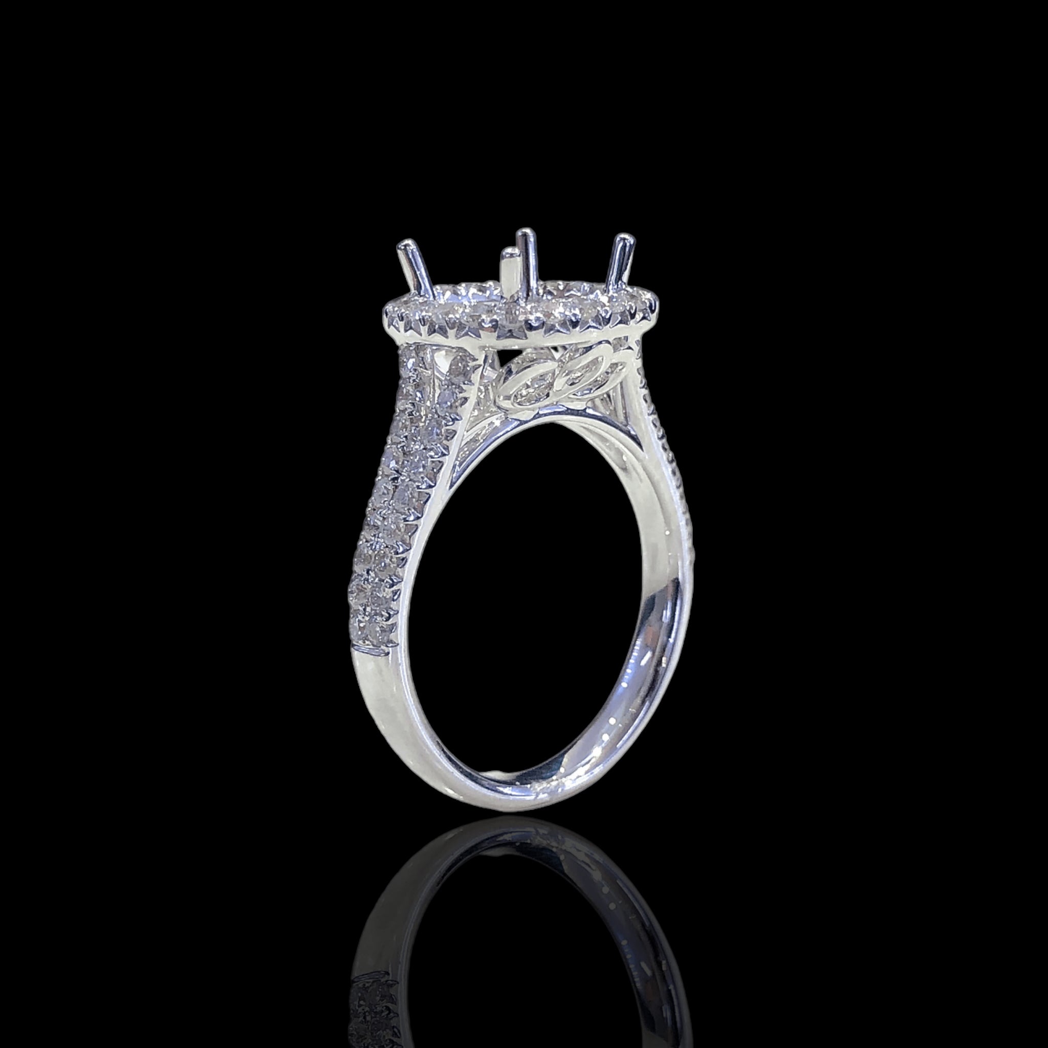 Cushion Double Row Halo Setting