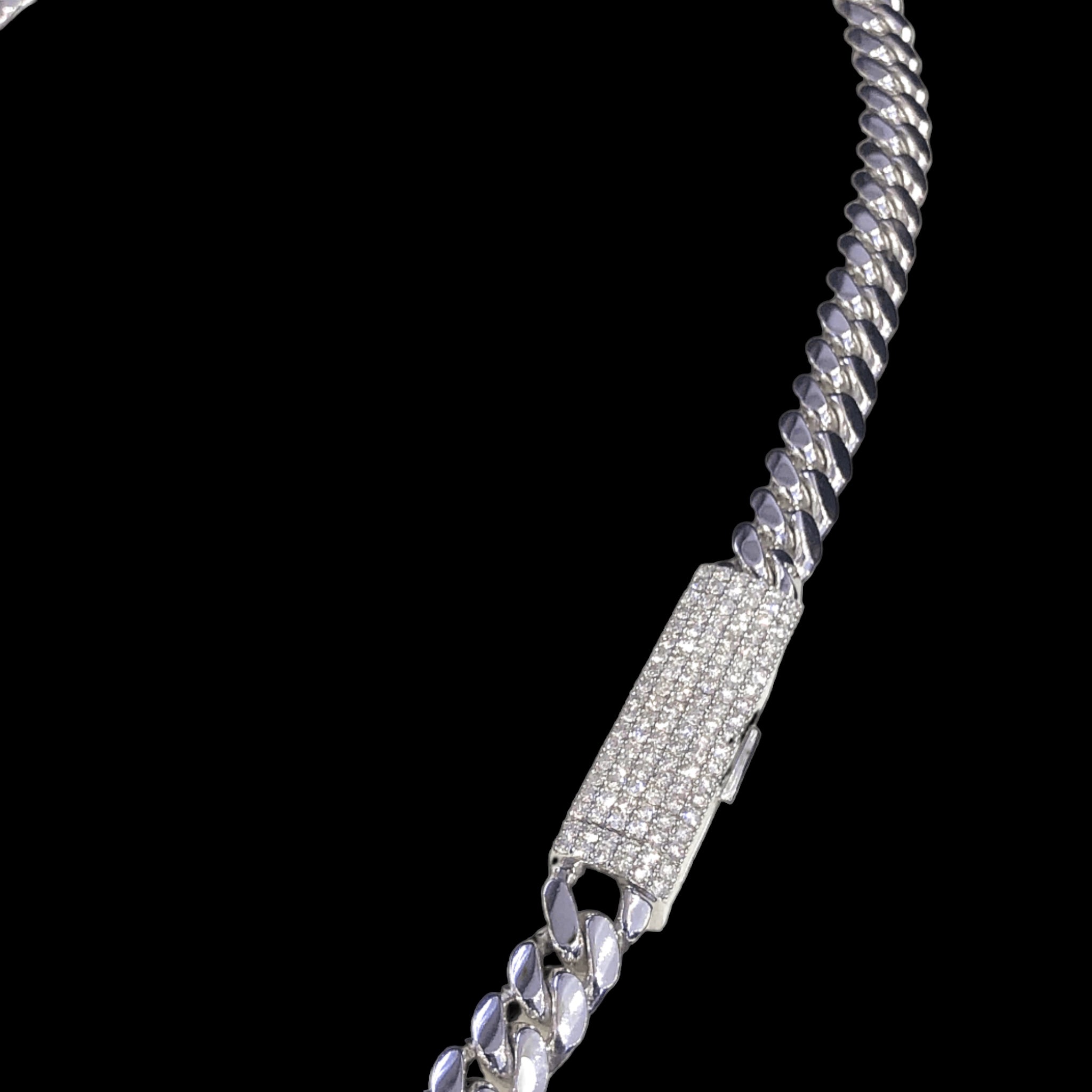 Miami Cuban Diamond Lock Chain