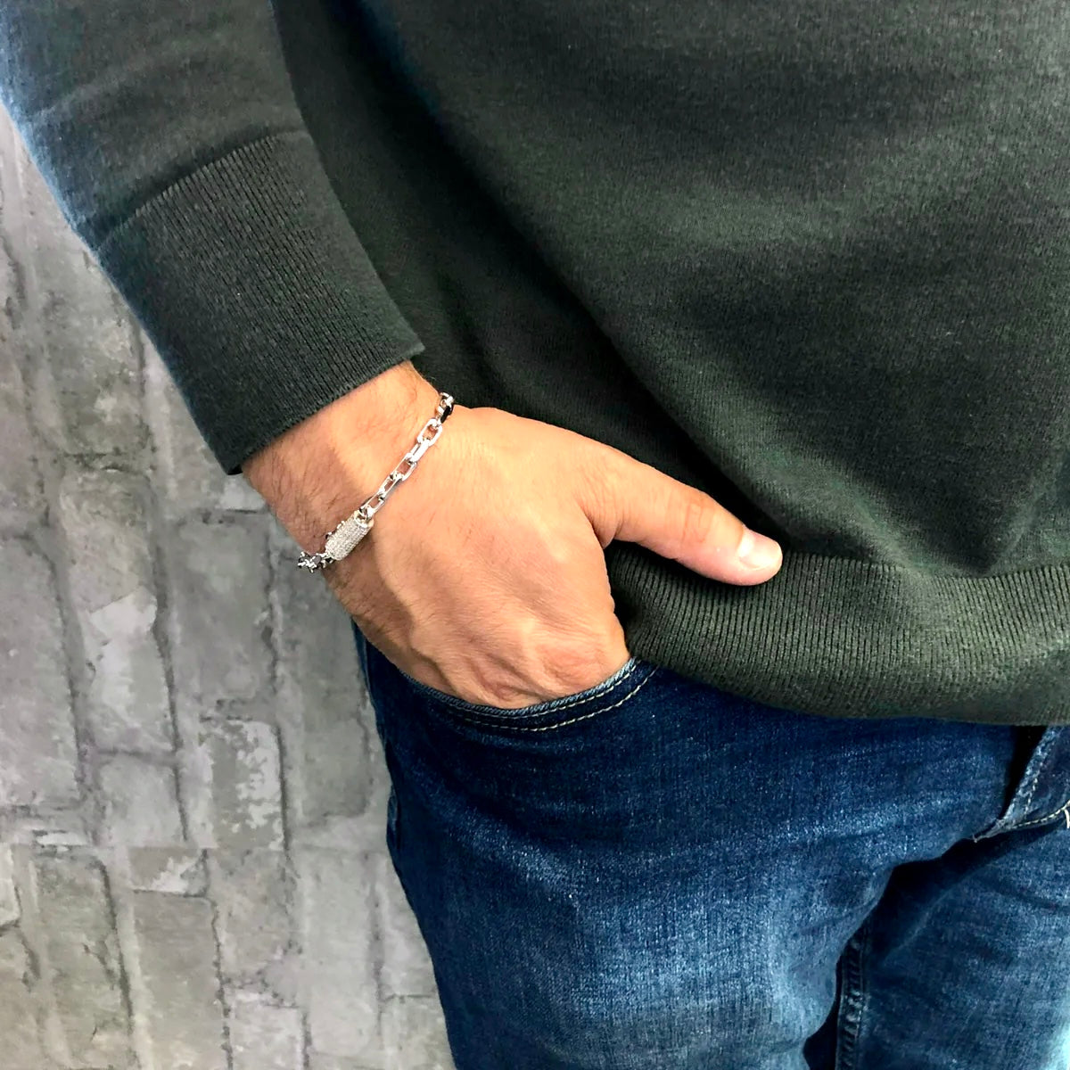 Cable Link x Haniken Diamond Lock Bracelet