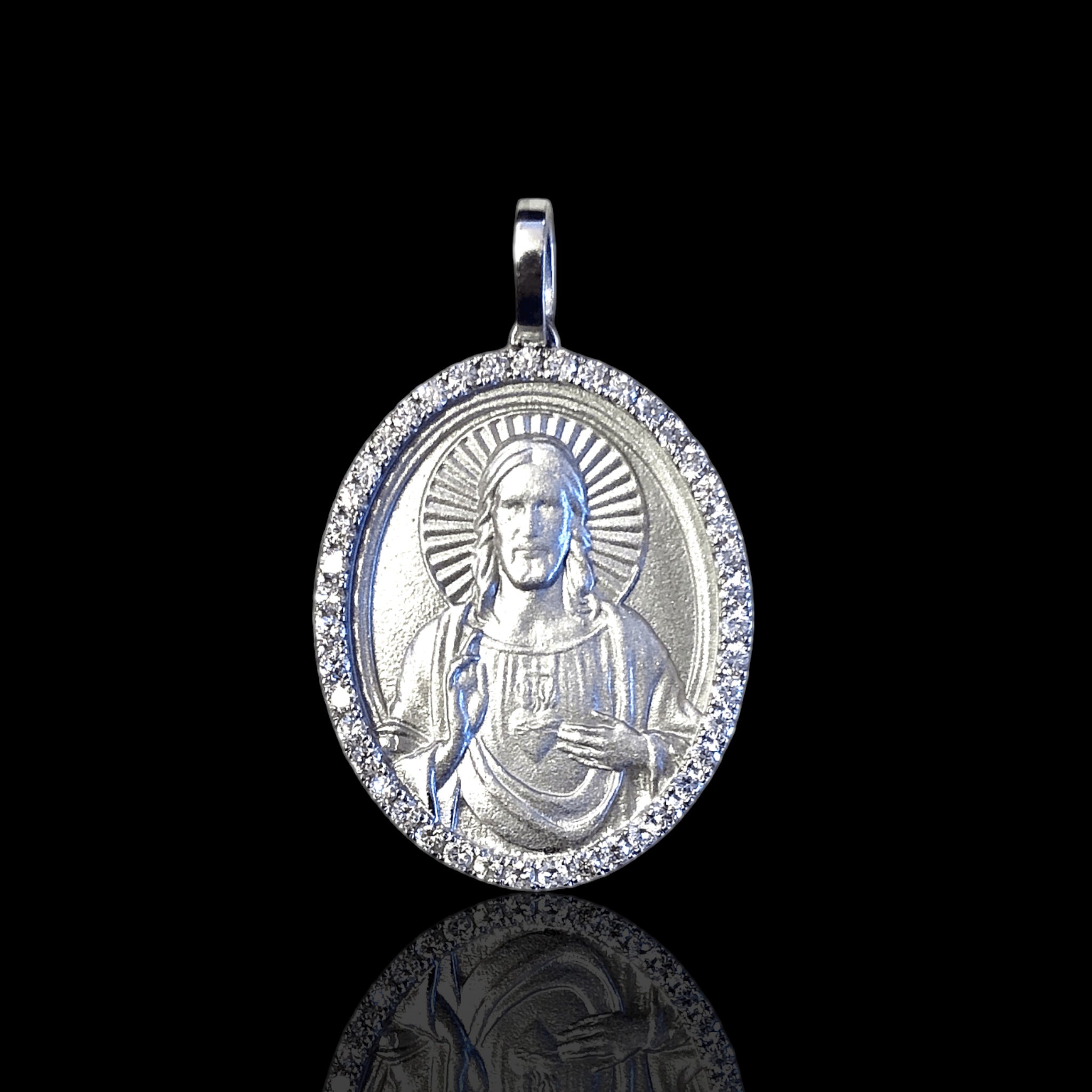 Big Diamond Jesus Pendant