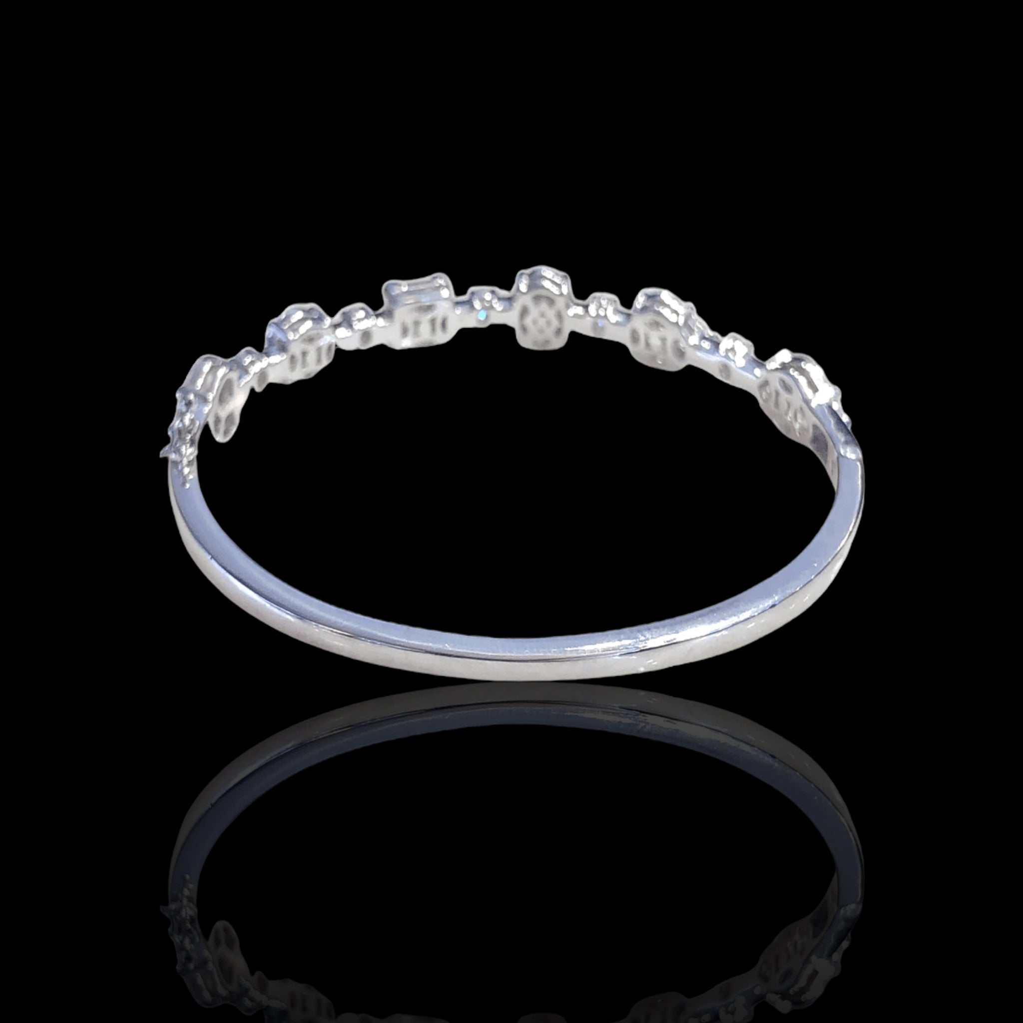 Multi-Shape Diamond Bangle