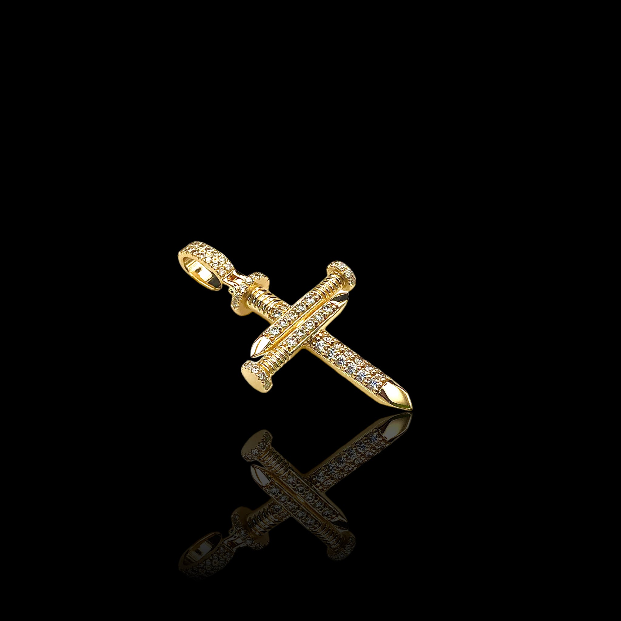 Mini Triple Nail Diamond Cross