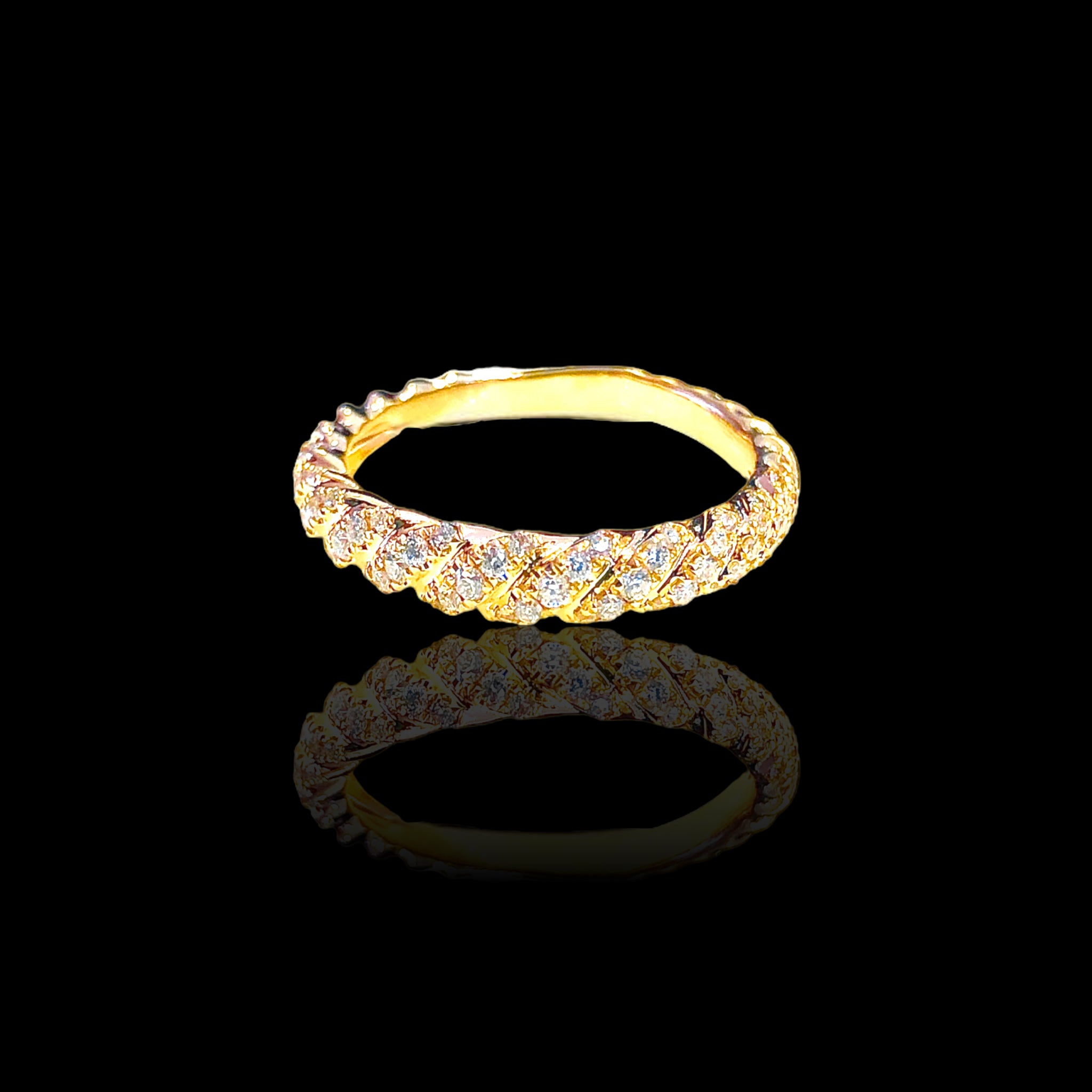 Thick Twist Diamond Band