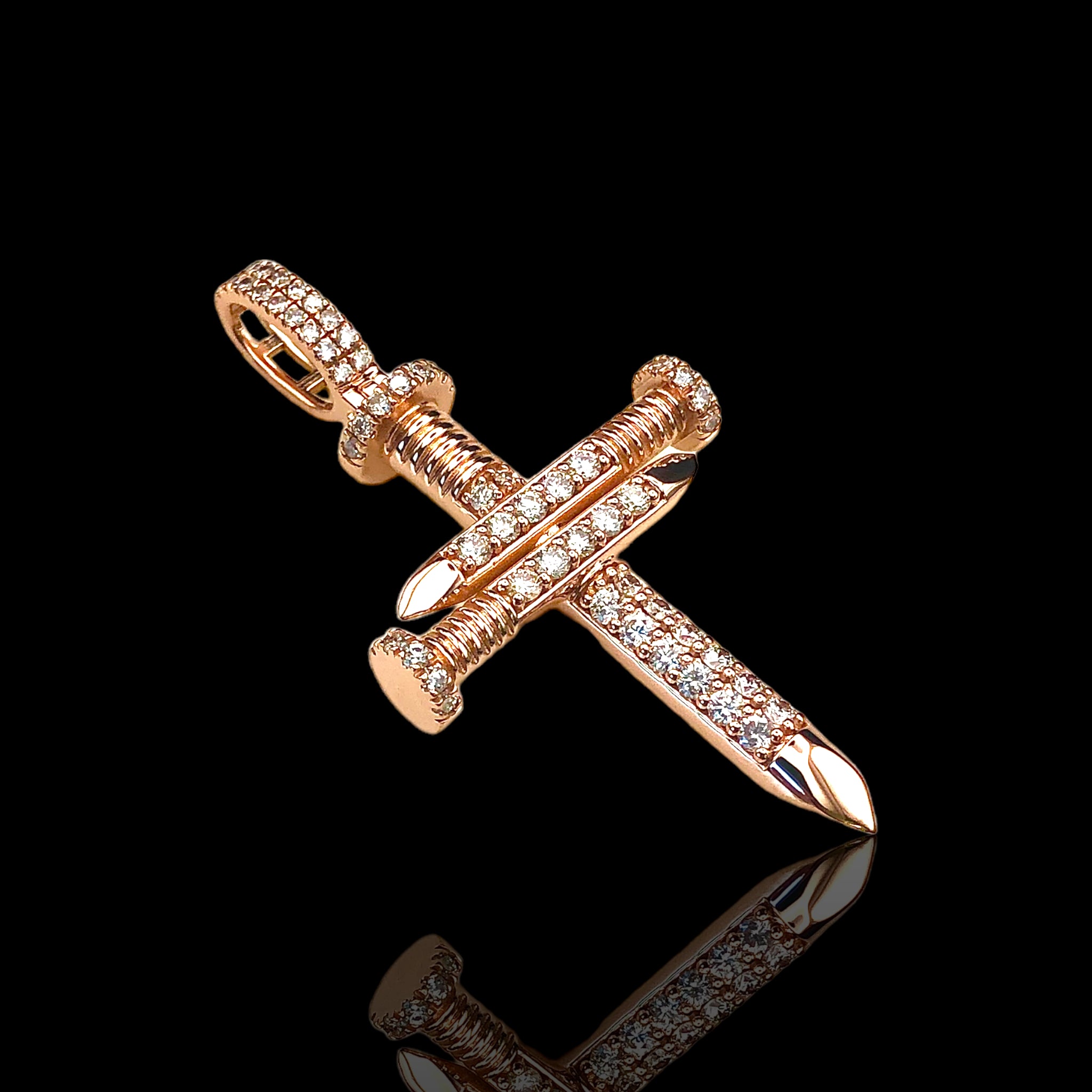 Triple Nail Diamond Cross