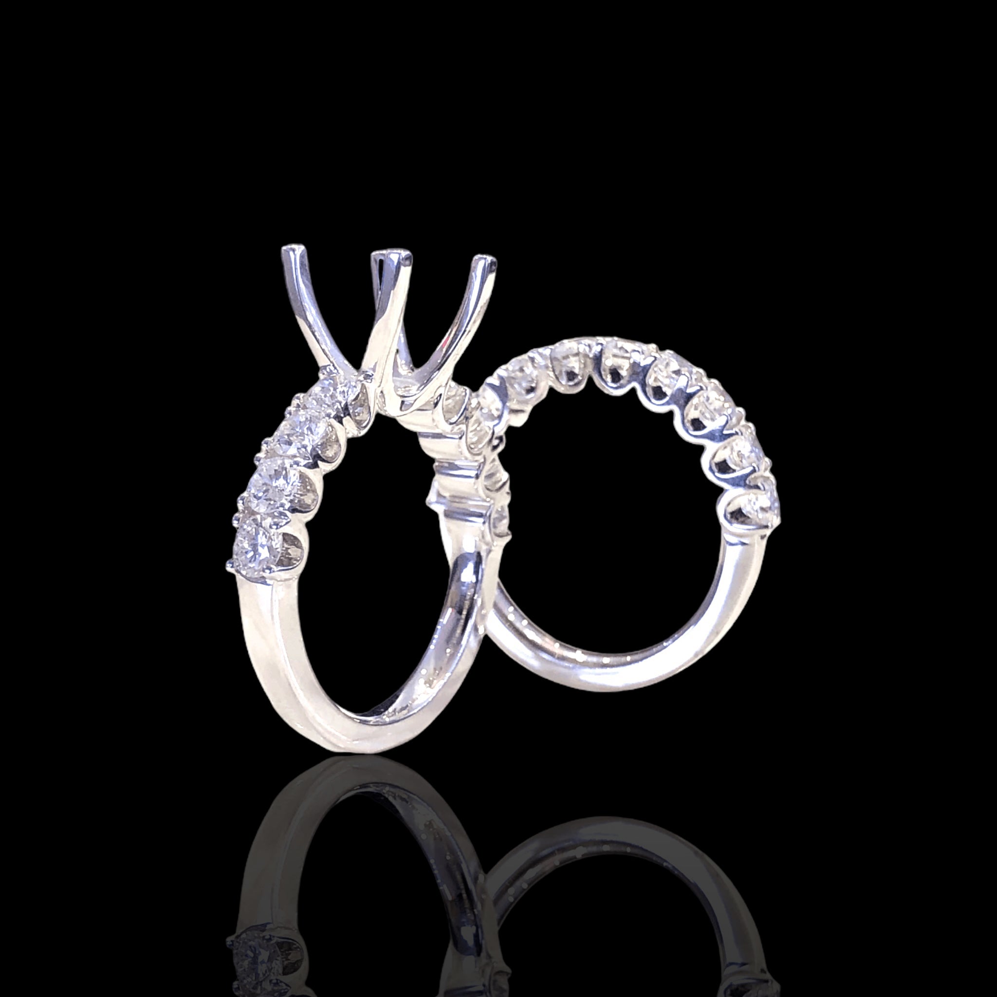 Round Thick Diamond Setting Set