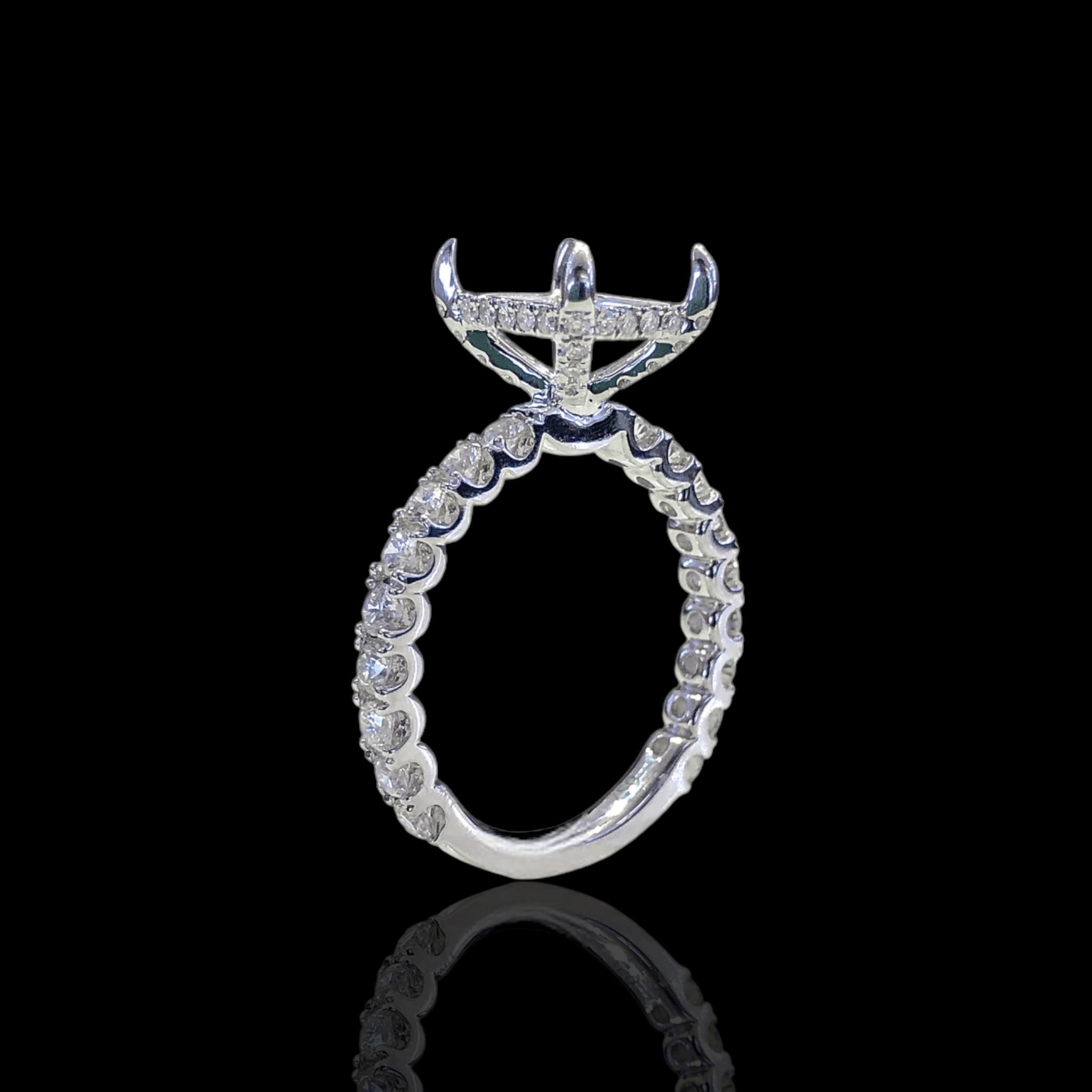 Radiant Simple Underhalo Setting