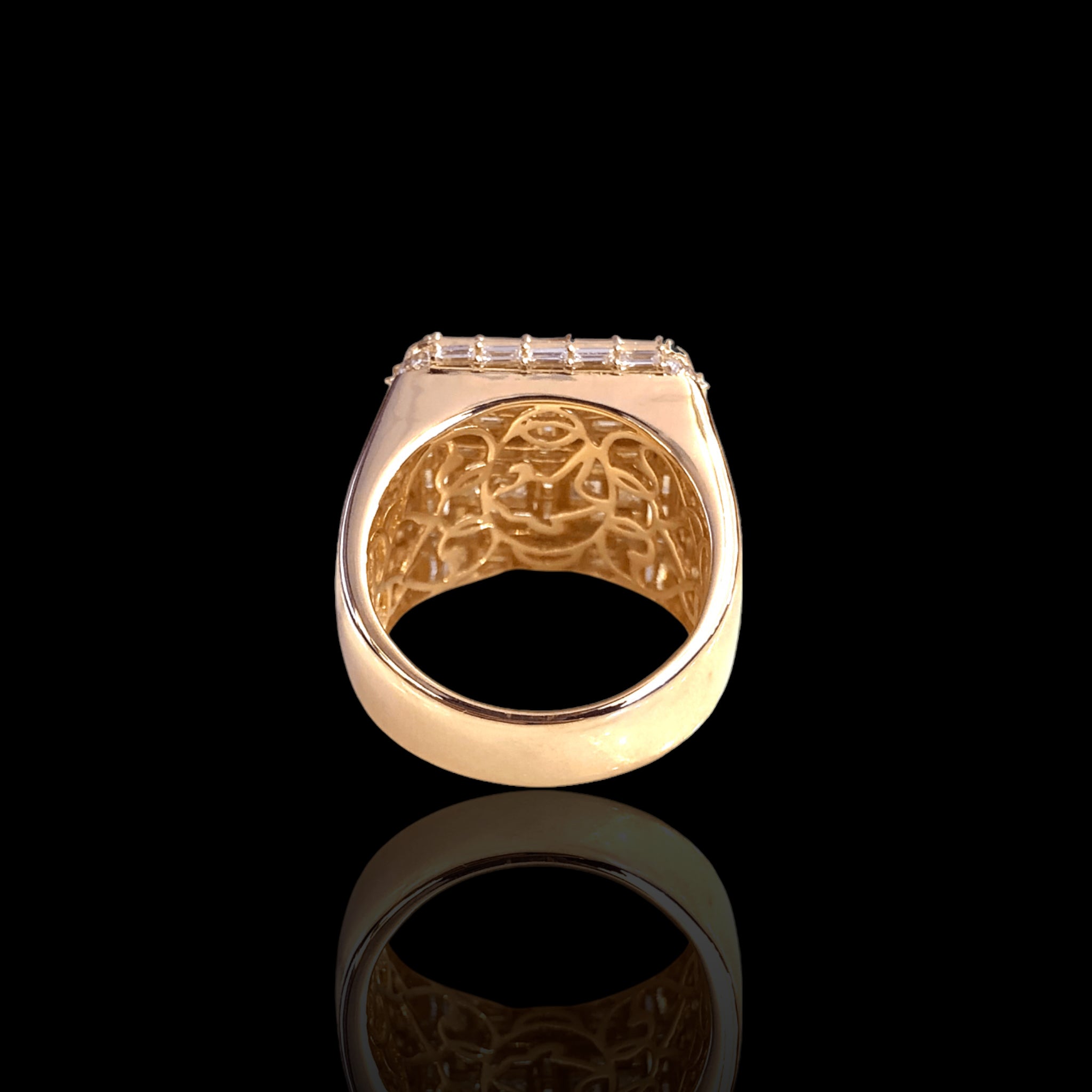 Mens Baguette Ring