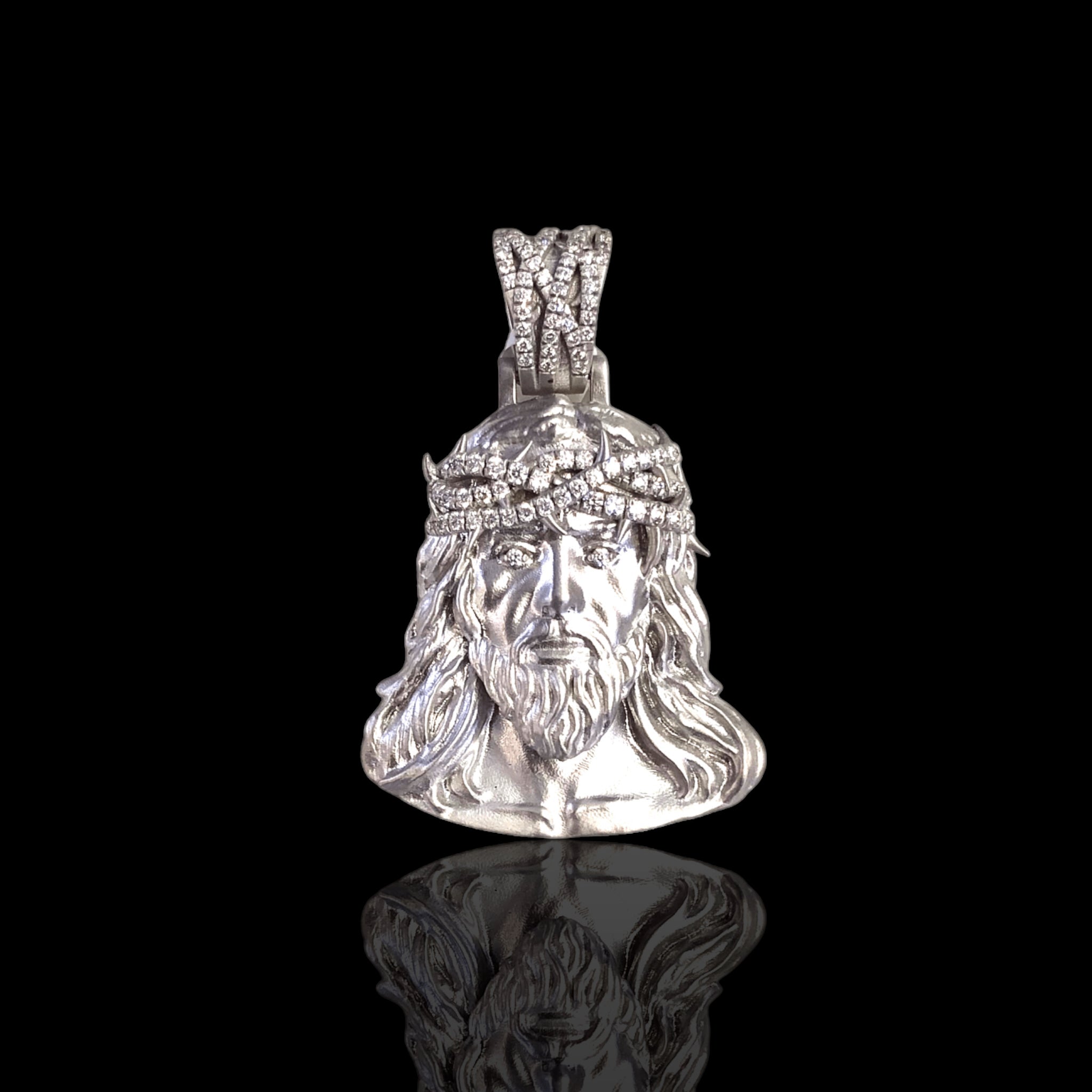 Big Diamond Jesus Pendant