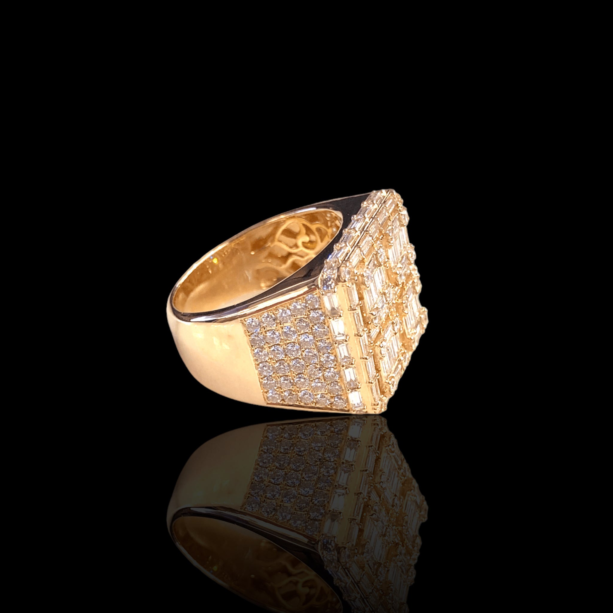 Mens Baguette Ring