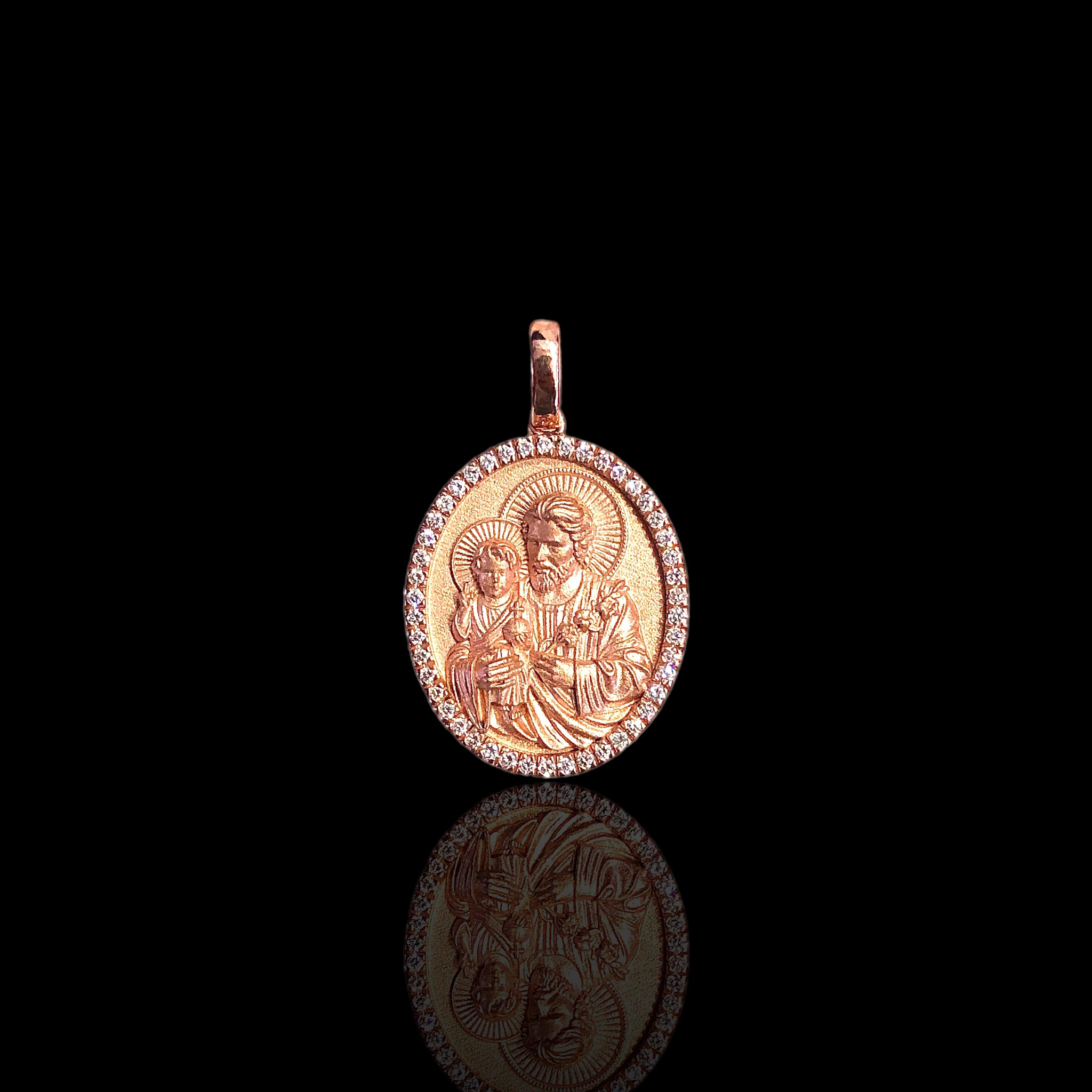 Saint Joseph Diamond Pendant