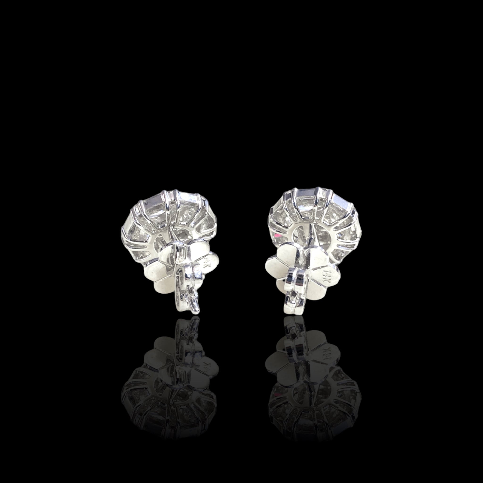 Octagon Diamond Earrings