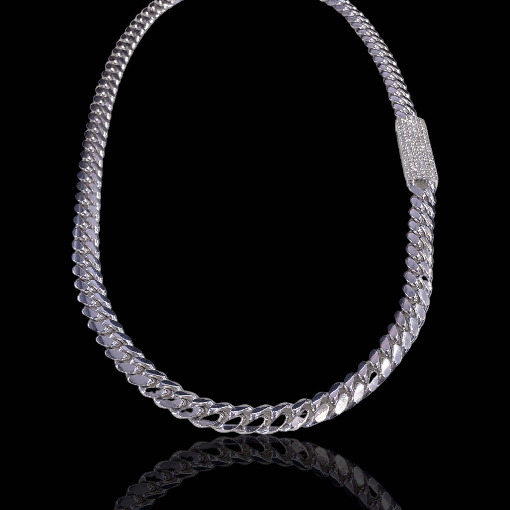 Miami Cuban Diamond Lock Chain