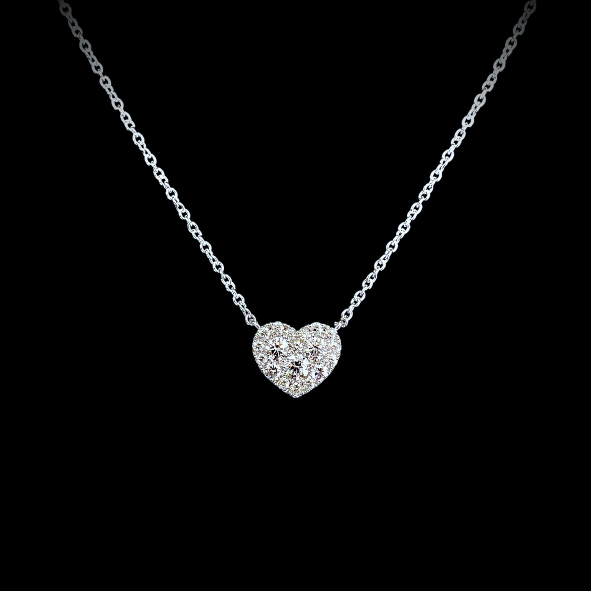 Mini Heart Shape Diamond Pendant