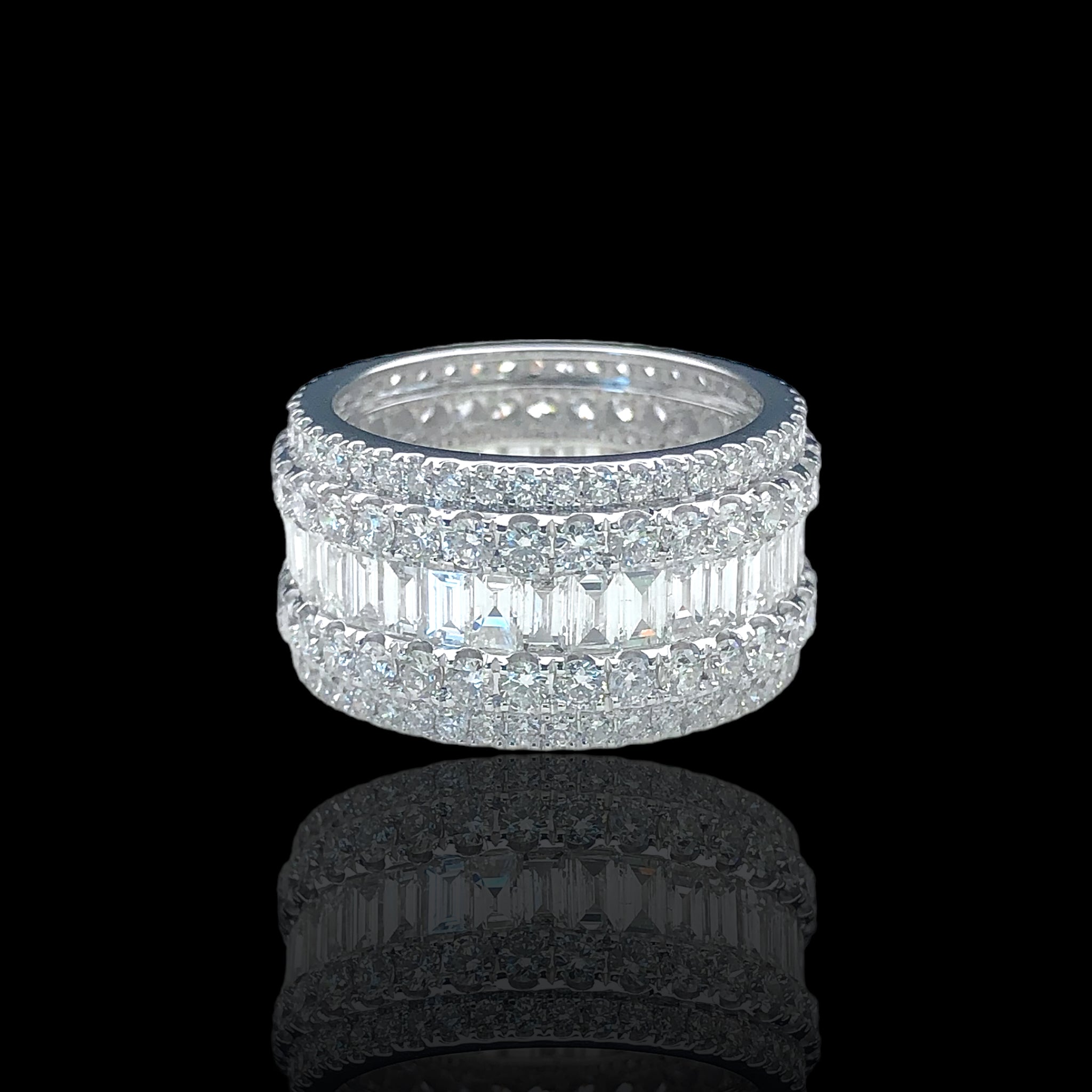 Baguette x Round Eternity Band