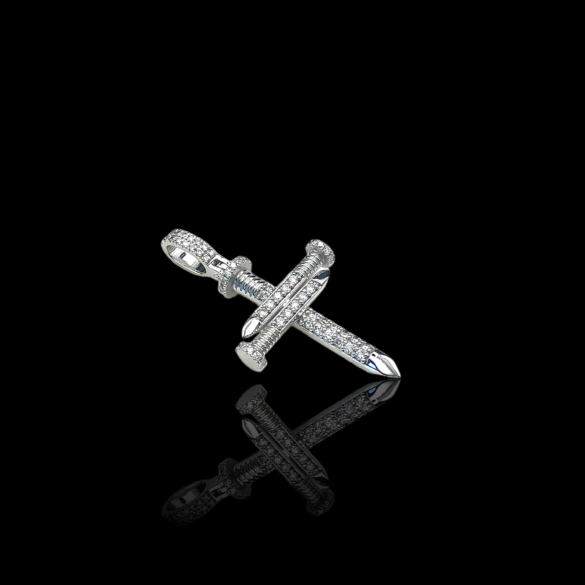Mini Triple Nail Diamond Cross