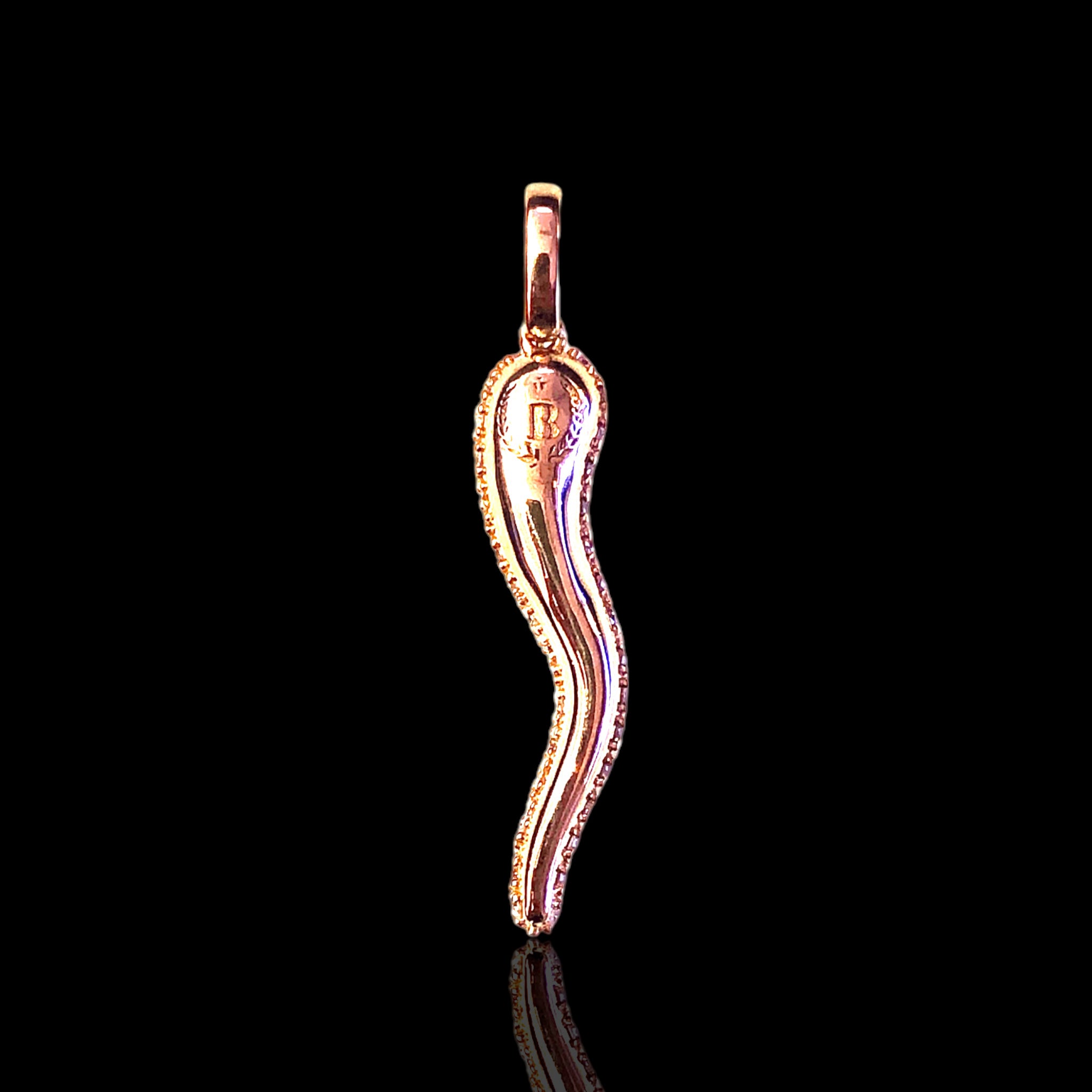 Large Diamond Italian Horn