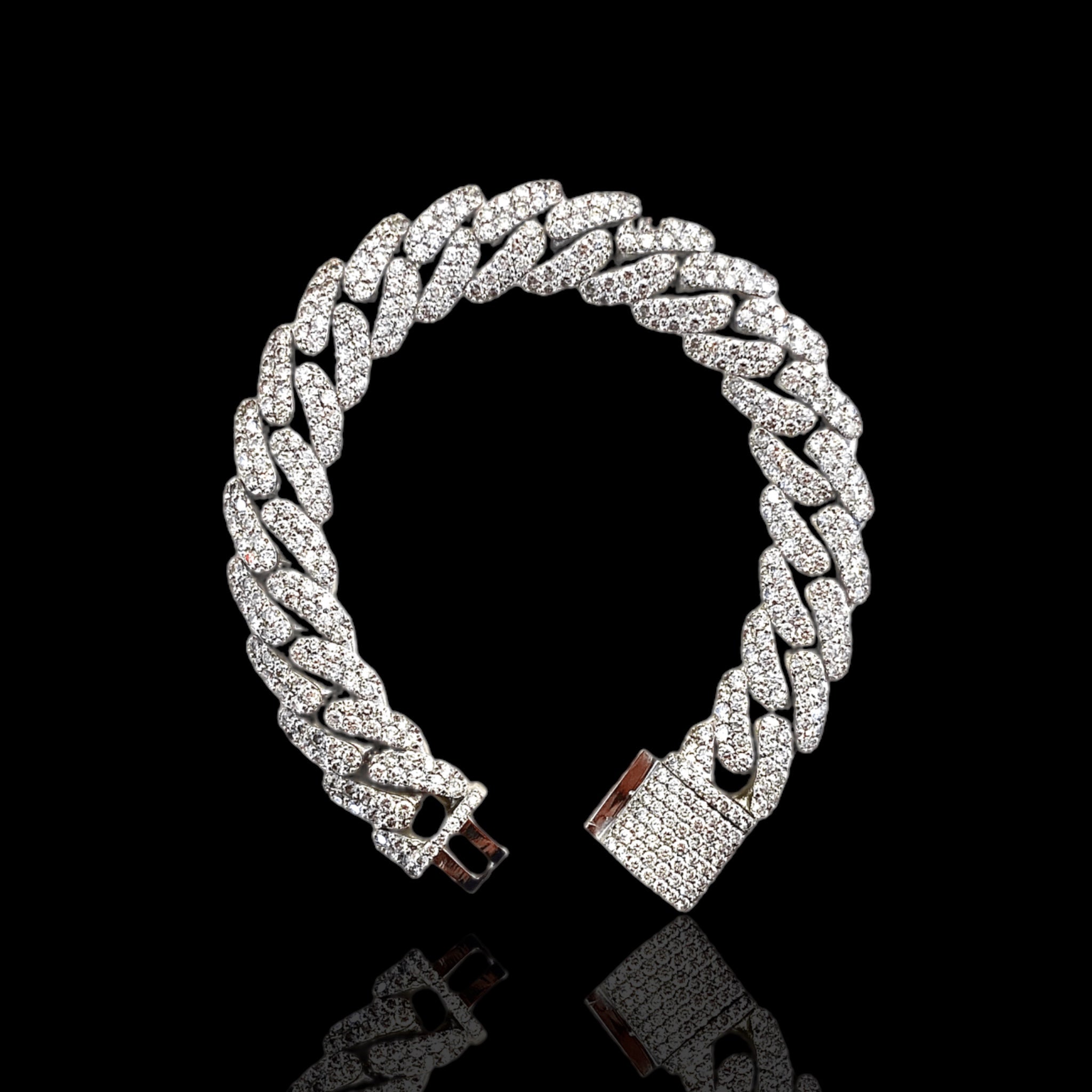 Miami cuban diamond bracelet Clearance