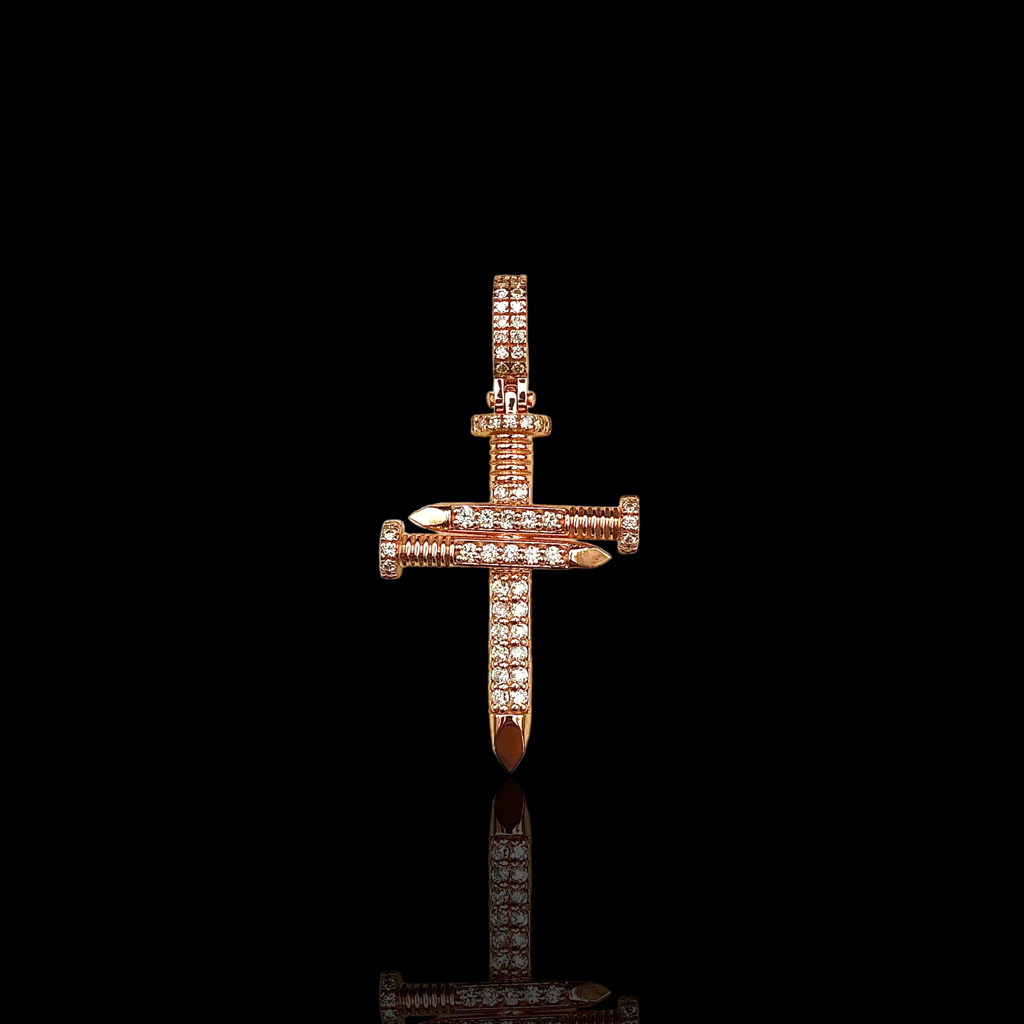 Mini Triple Nail Diamond Cross